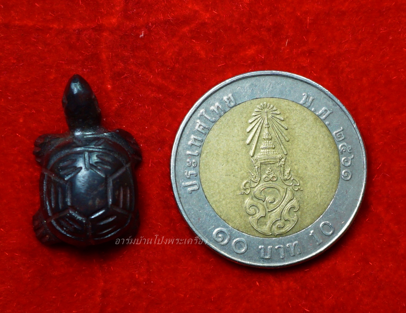 หลวงพ่ออุทัย วัดเกาะตาพุด เต่าแกะ จากโครตเหล็กไหลเขาอึมครึม(องค์ที่1)