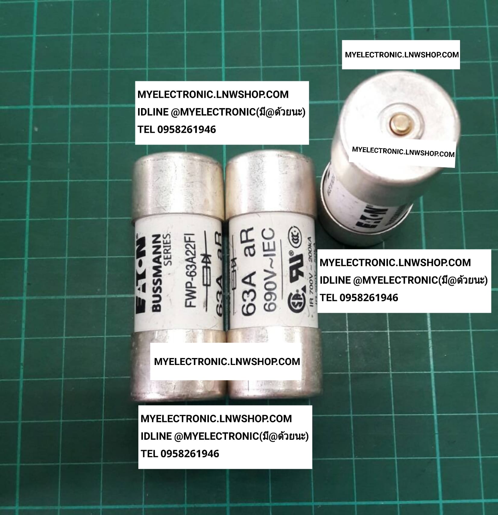 ขาย ฟิวส์63A700V รุ่น FWP-63A22FI มีSTRIKER 63A 700V ขนาด 22×58MM. 22×58มม. FWP63A22FI ยี่ห้อ BUSSMANN EATON SEMICONDUCTOR FUSE ราคา ตัวละ . . . . หน่วย บาท
