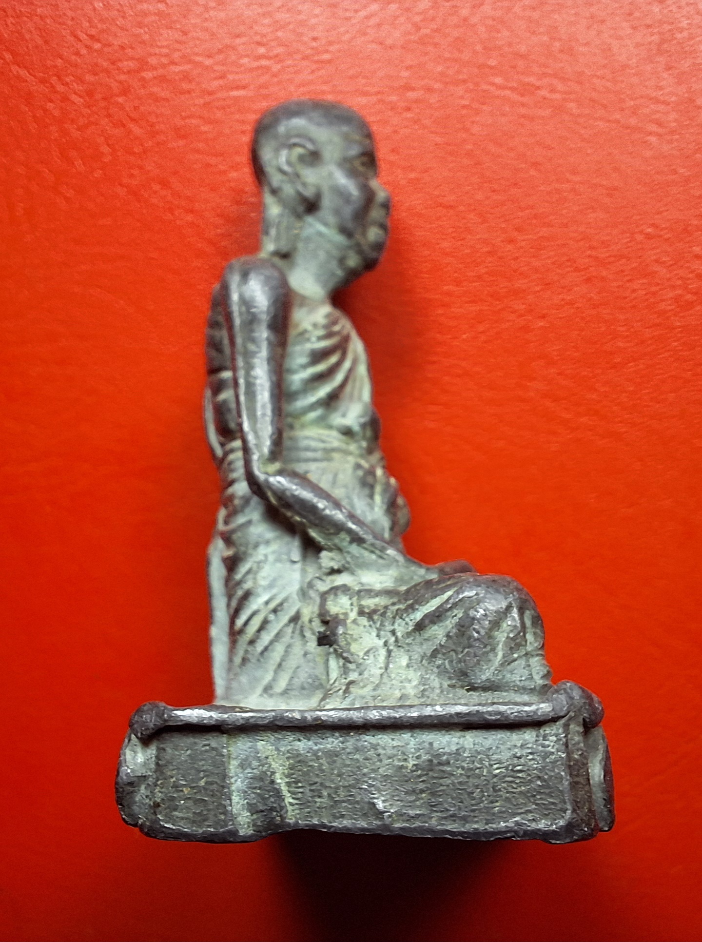 หลวงพ่อดี วัดหนองจอก จ.นครราชสีมา รูปหล่อขนาดบูชา เนื้อชินตะกั่ว(องค์ที่1)