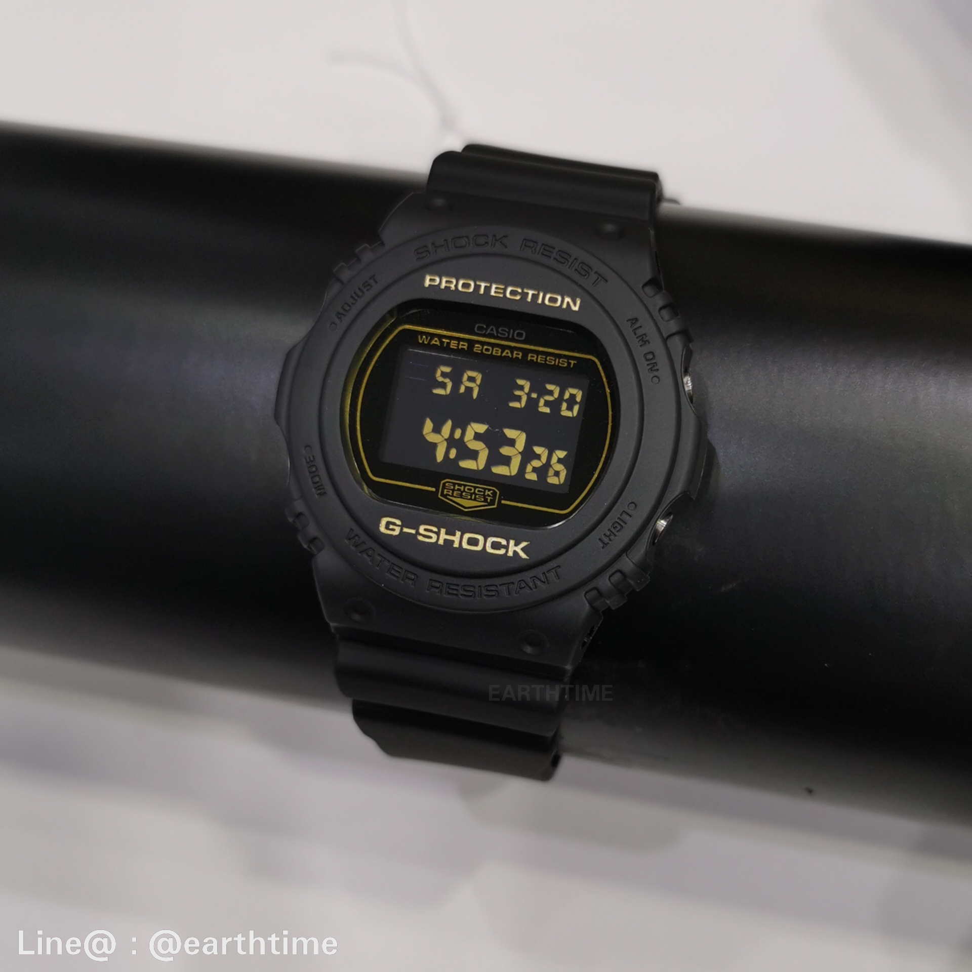 G-Shock Matte Black & Blue ของใหม่แท้100% รับประกัน 1 ปี รุ่น DW-5700BBM-1DR