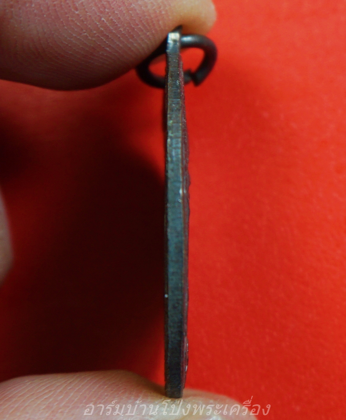 หลวงพ่อฟัก วัดบ้านโป่ง พิธีปลุกเสกพร้อมพระแก้วมรกต ปี๒๕๐๙ เนื้อทองแดงรมดำ(องค์ที่2)