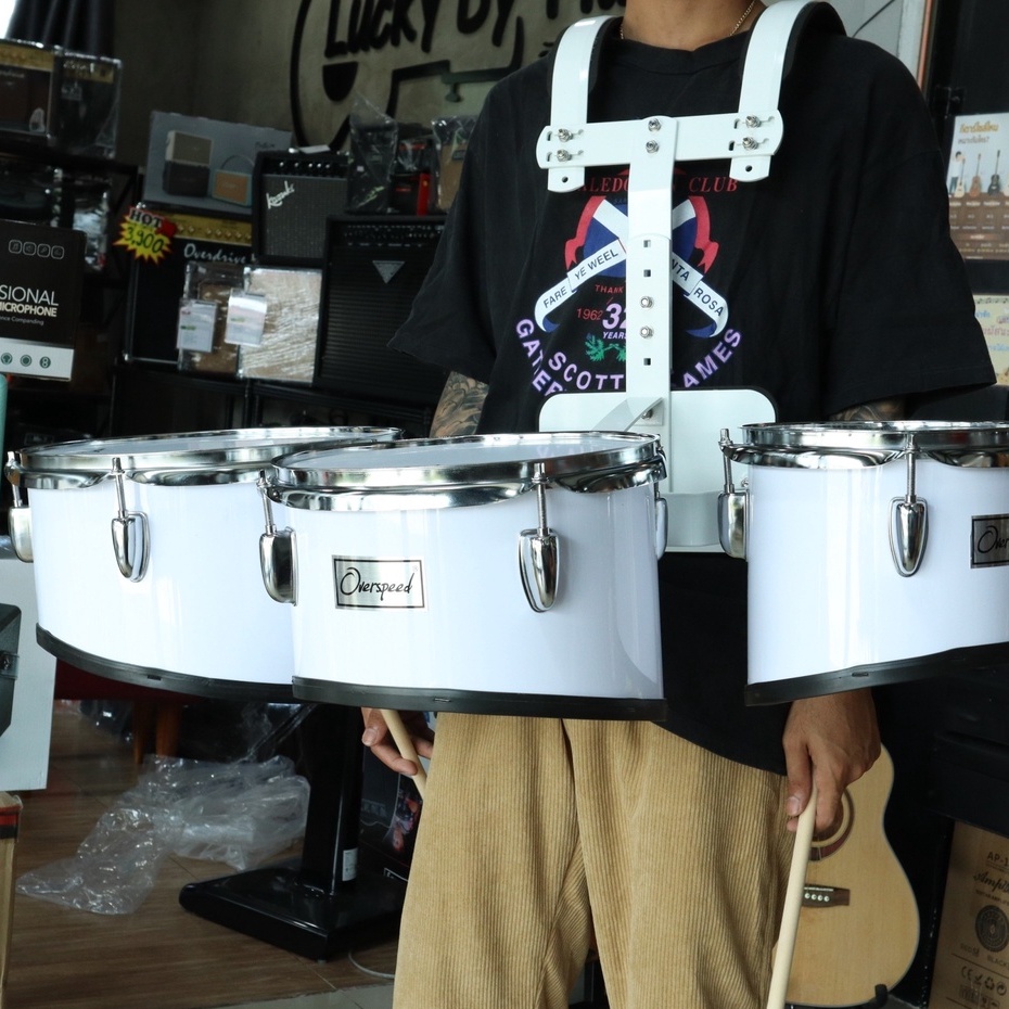 กลองทรีโอ Overspeed 3 ใบ ขอบโครเมียม