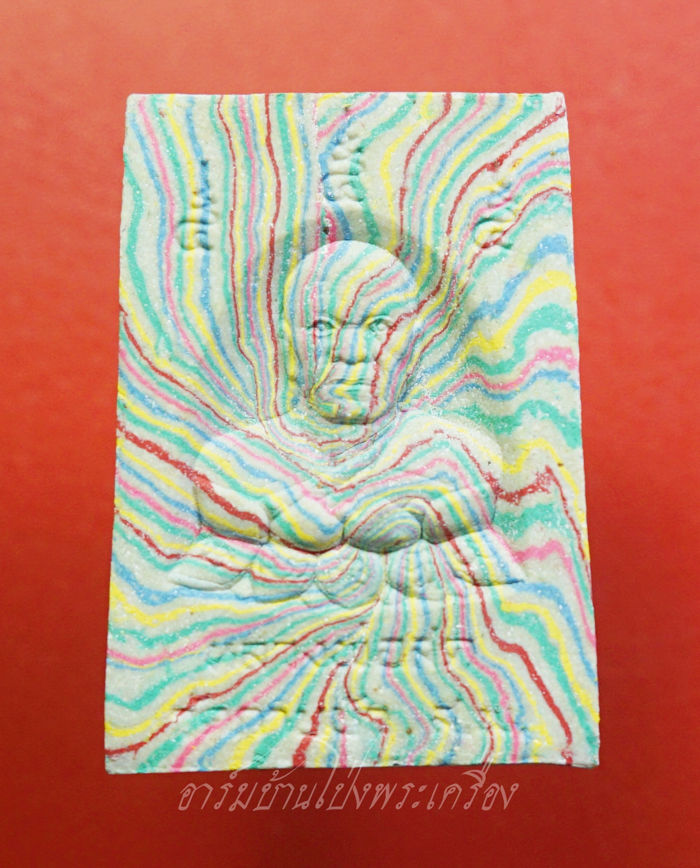 พระสมเด็จ สายรุ้ง วัดกาบบัว จ.สุพรรณบุรี หลัง หลวงพ่อสด ฝังตะกรุดสองดอก(องค์ที่1)