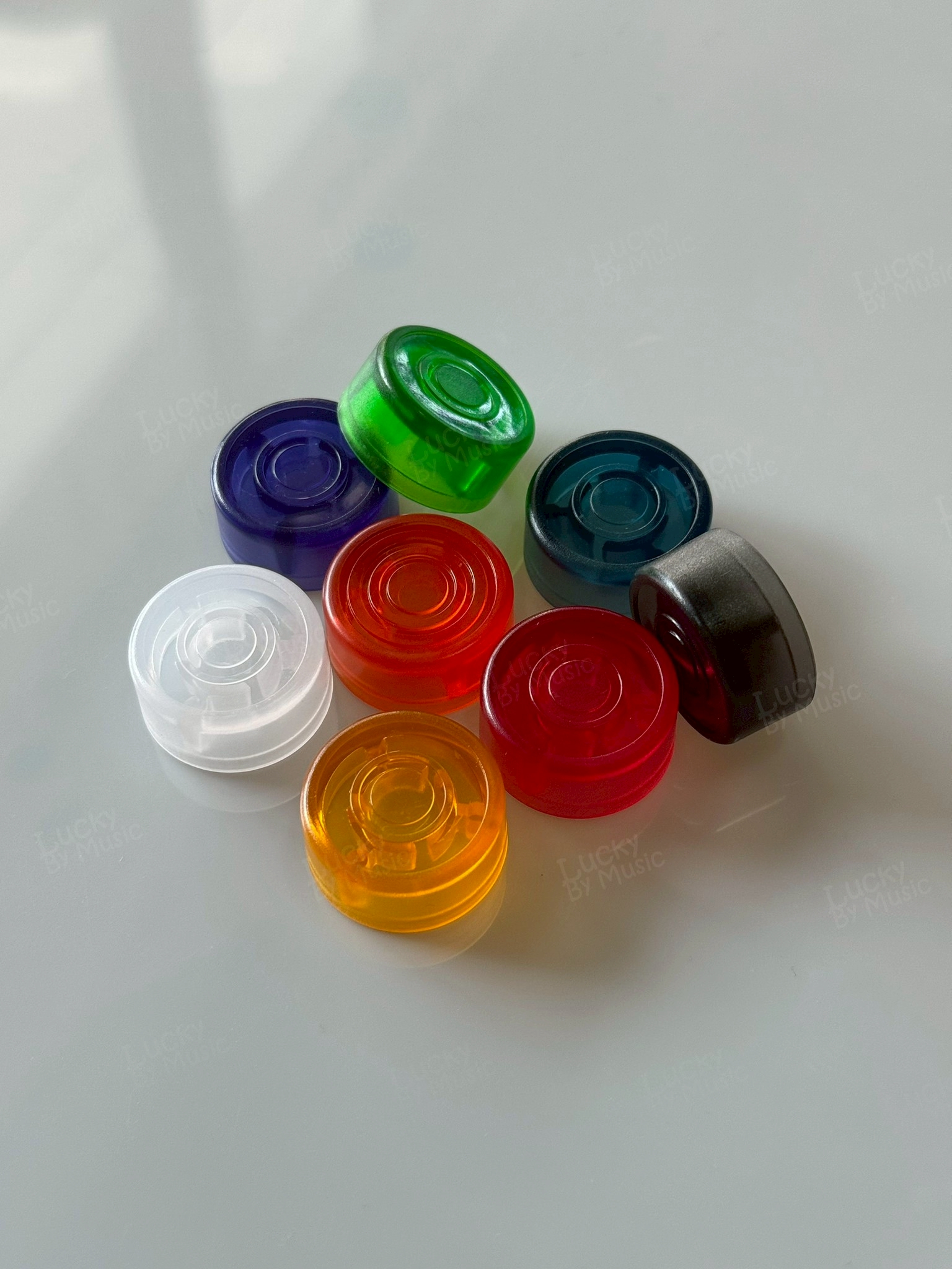 ฝาครอบเอฟเฟค จุกครอบเอฟเฟค (1ชิ้น) คละสี วัสดุของแรง Foot Switch Topper จุกเอฟเฟค - มีปลายทาง