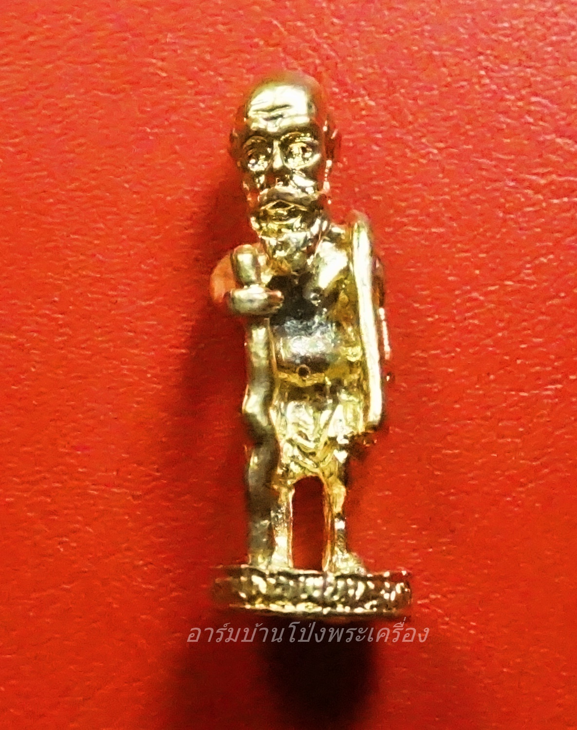 หลวงพ่อสมพงษ์ วัดใหม่ปิ่นเกลียว รูปหล่อชูชก เพิ่มพูนทรัพย์ เนื้อฝาบาตร(องค์ที่1)