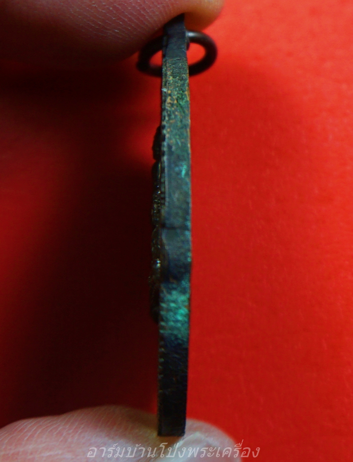 หลวงพ่อศิลาแลงสามพี่น้อง วัดหนองอ้อ หลวงปู่หลิวปลุกเสก เนื้อทองแดง(องค์ที่6)