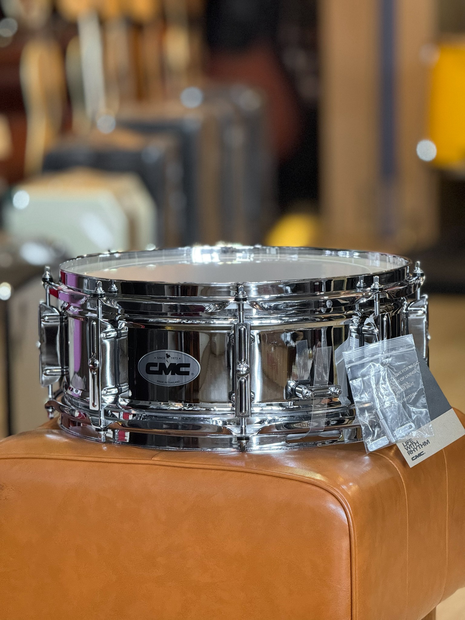 CMC Prelude Steel สแนร์เหล็ก CM 311-8C สีโครเมียม 8 หลัก พร้อมประแจ ของแท้ รับประกันสินค้า (คละสีกระเป๋า)