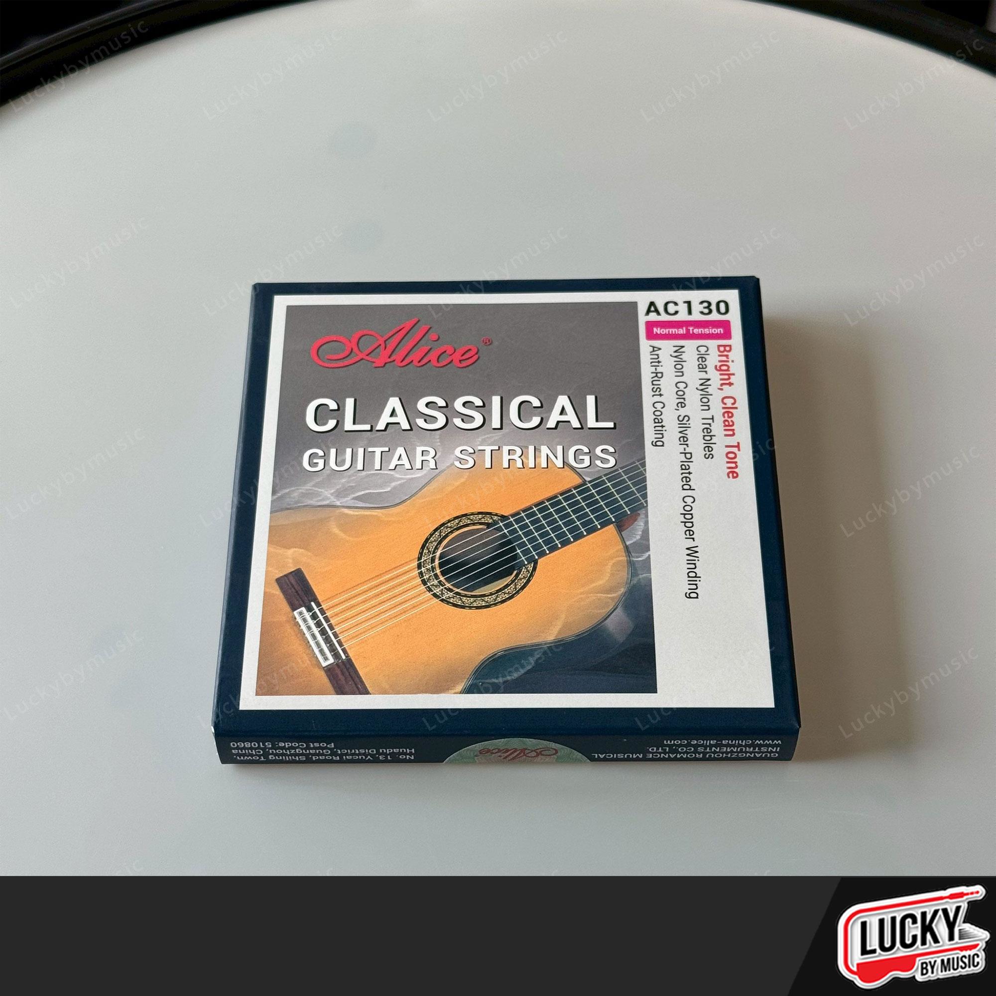 สายกีตาร์คลาสสิค Alice AC13-N สายหุ่มทองแดง ทนทานต่อการใช้งาน