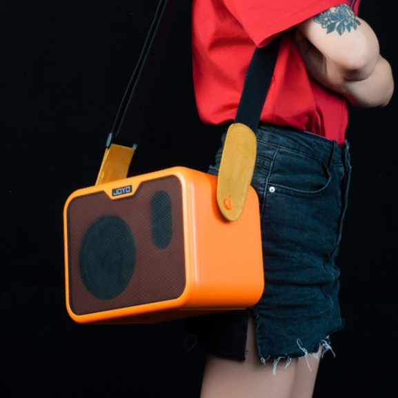 [ฟรีสายแจ็ค!!📸] แอมป์กีตาร์โปร่ง JOYO MA-10A สำหรับกีตาร์โปร่ง สีส้ม ตู้แอมป์ Mini ขนาด 10 วัตต์ ดอก 5 นิ้ว ใส่ถ่านได้