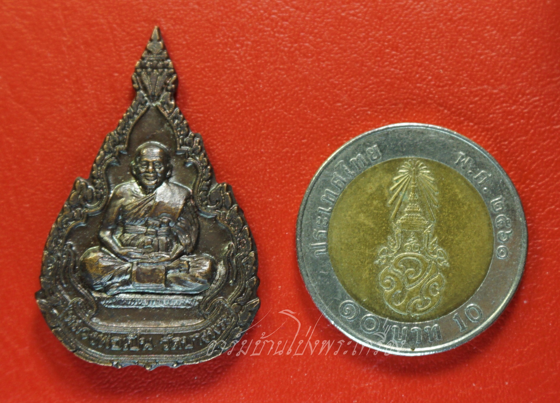 หลวงพ่อเปิ่น วัดบางพระ สหัสวรรษ หลังหน้าเสือ ปี๒๕๔๓ เนื้อทองแดง(องค์ที่3)