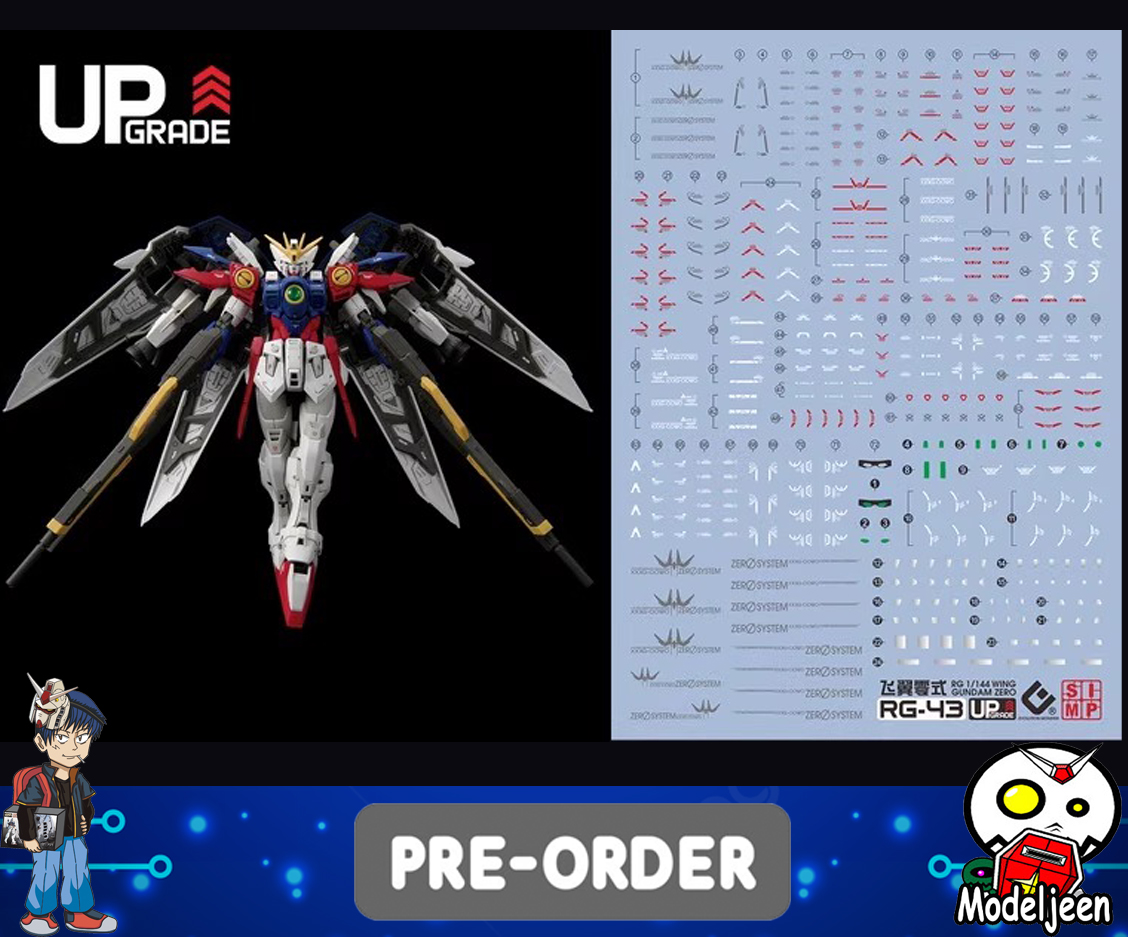 Preorder 249 Water Decal RG 1/144 Wing Gundam Zero ยี่ห้อ S.I.M.P. Model Decal