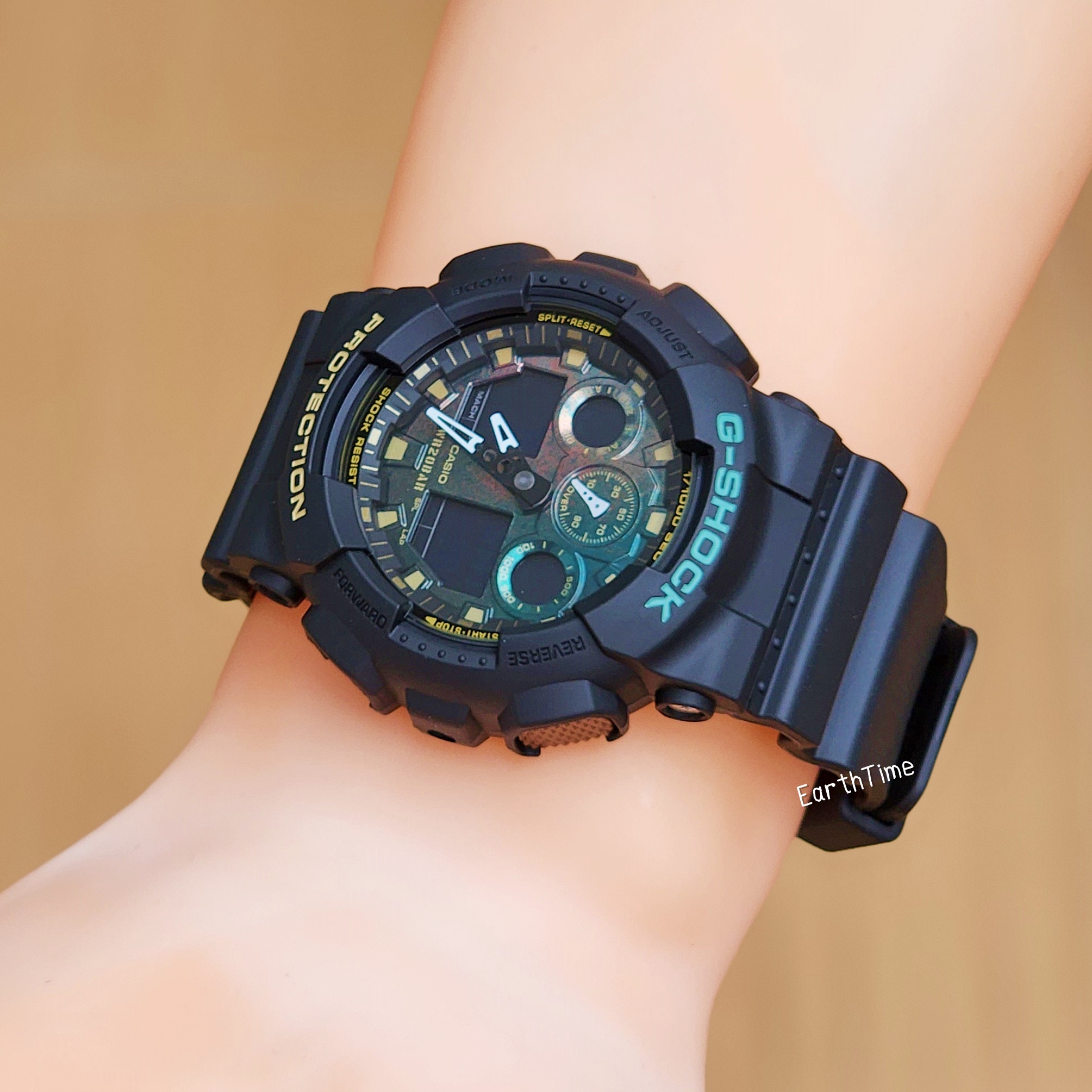 GA-100RC-1A l Teal and Brown Rust Series l G-SHOCK