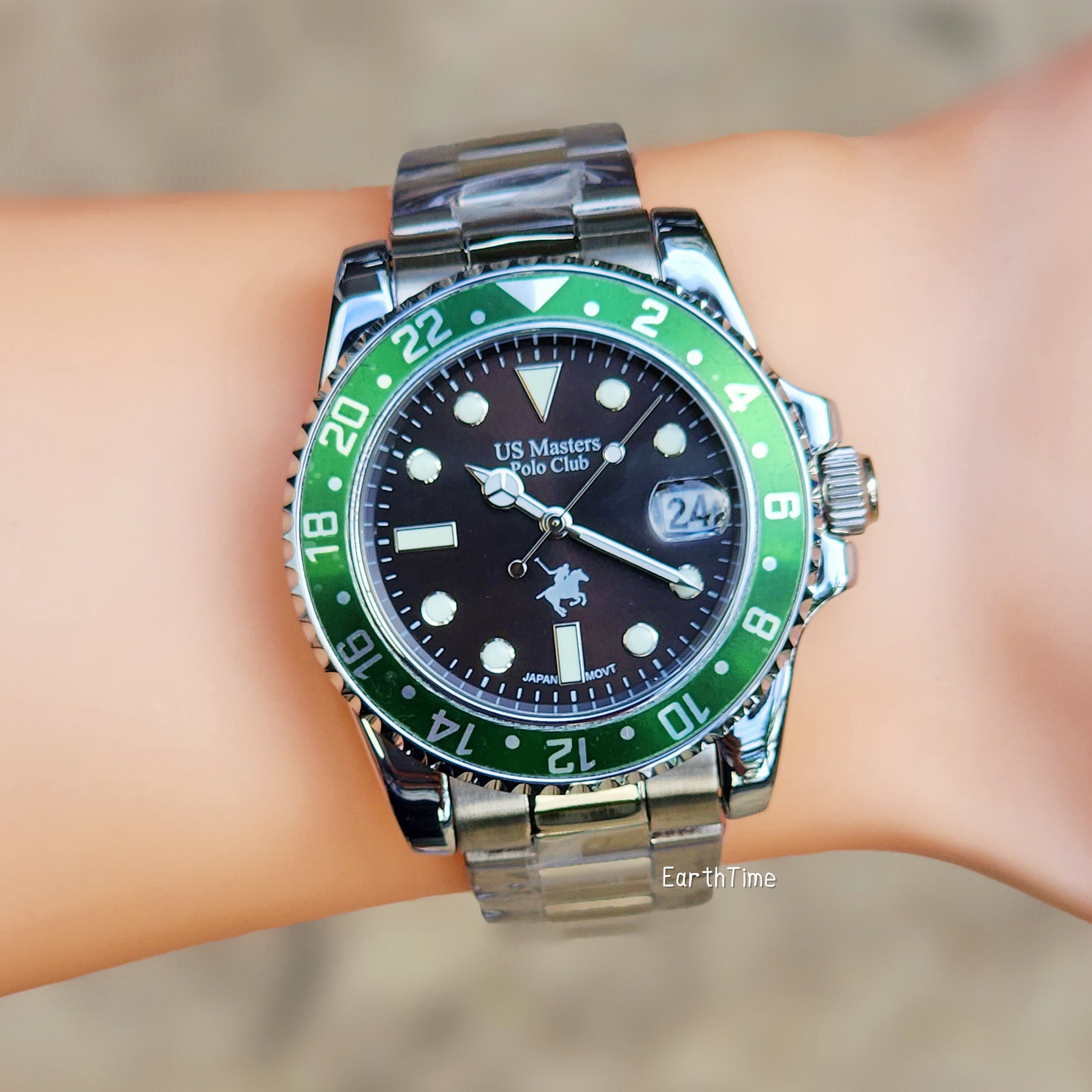 USM-230209-GN-BK l US Master Polo Club