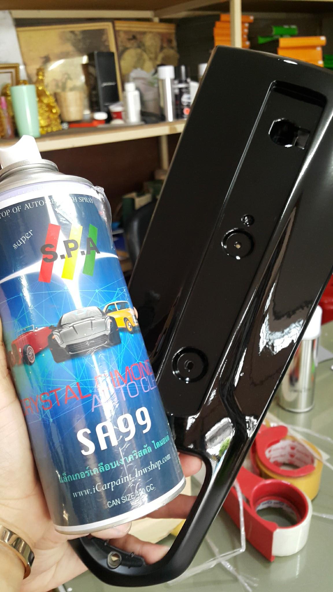 *NEW* สีสเปรย์แล็กเกอร์เคลือบเงาคริสตัล 2K+ S.P.A. SA99