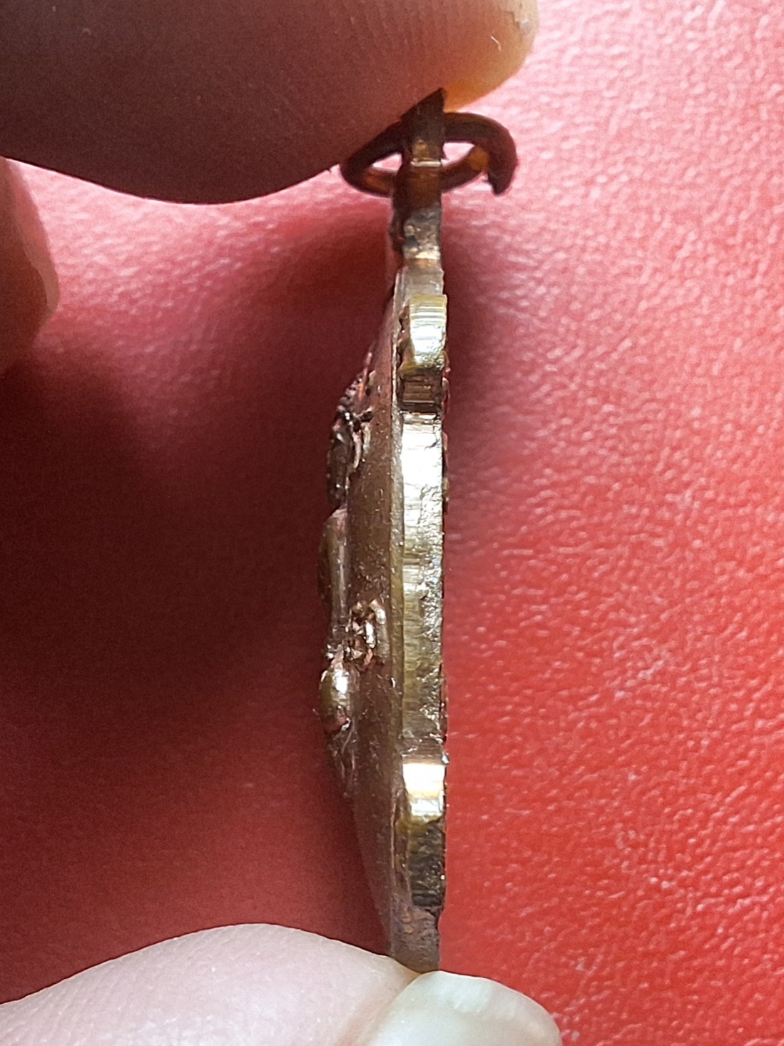 หลวงพ่อยศ วัดบ้านฆ้องใหญ่ เต่ารุ่นสร้างอุโบสถ ปี๒๕๒๔ เนื้อทองแดง(องค์ที่17)