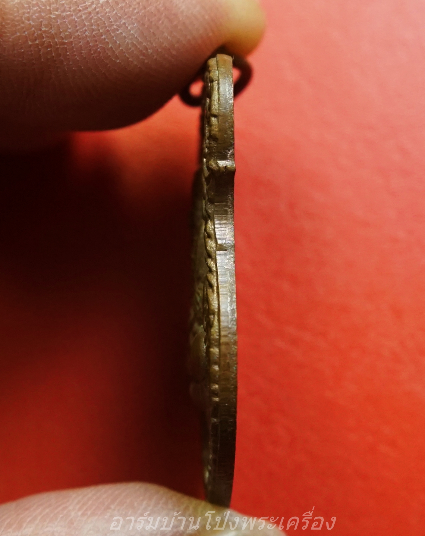 หลวงปู่ทวด วัดท่าเคย อ.สวนผึ้ง จ.ราชบุรี ที่ระลึกงานปิดทองฝังลูกนิมิต เนื้อทองแดงผิวไฟ(องค์ที่1)