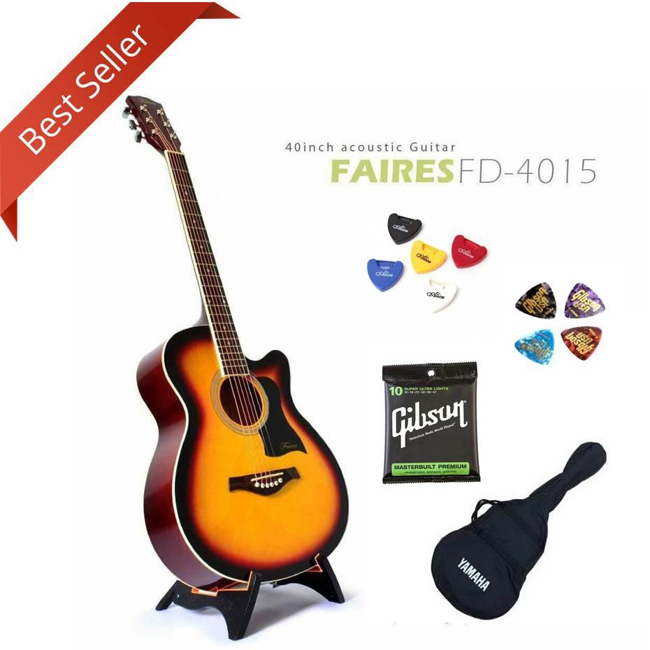 กีต้าร์โปร่ง Faires FD4015 สีซันเบิส 40 นิ้ว