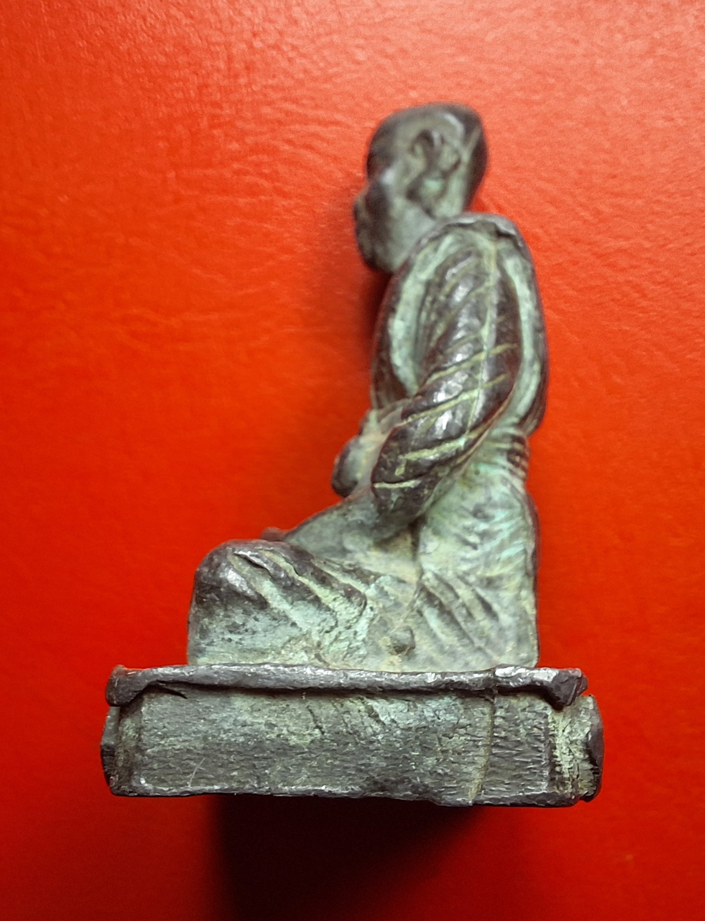 หลวงพ่อดี วัดหนองจอก จ.นครราชสีมา รูปหล่อขนาดบูชา เนื้อชินตะกั่ว(องค์ที่1)