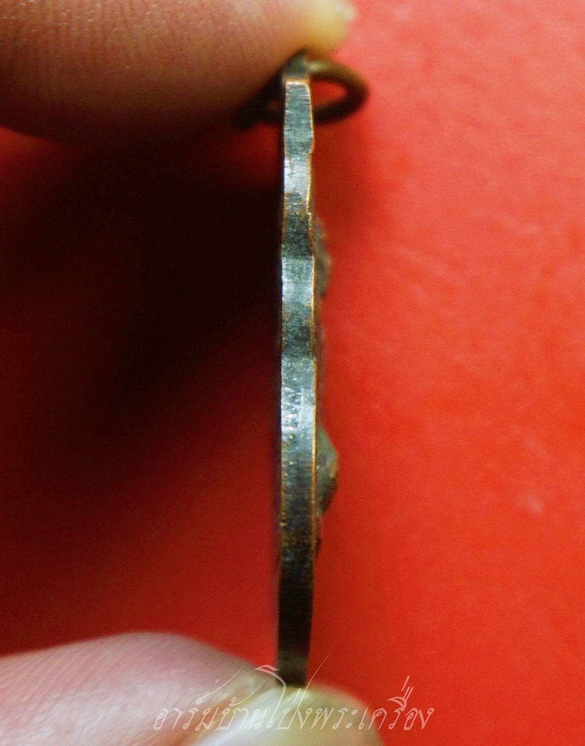 พระอาจารย์เฉลิม ปภาทโร วัดเนินม่วง จ.ราชบุรี ปี๒๕๒๒ รุ่น๑ เนื้อทองแดงรมดำ(องค์ที่1)