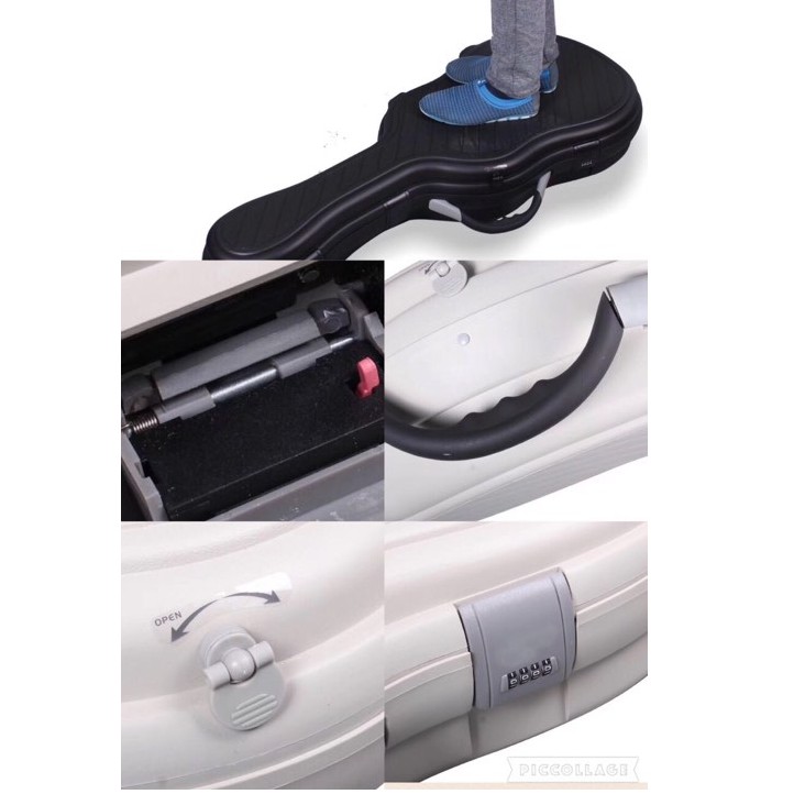 Fiber Hard case เคสกีต้าร์โปร่ง สีดำ กันกระแทกกีต้าร์ได้ดีเยี่ยม มีจุดล็อค 4 จุด พร้อมรหัสล็อคกันขโมย ด้านในบุกำมะหยี่