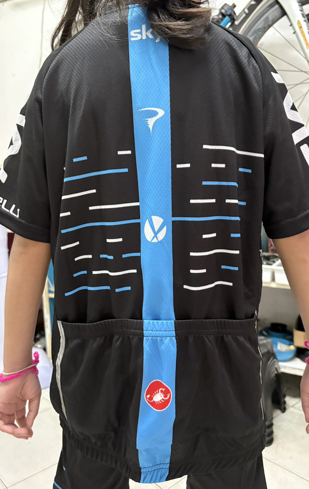 ชุดปั่นจักรยานเด็ก Sky Size XL