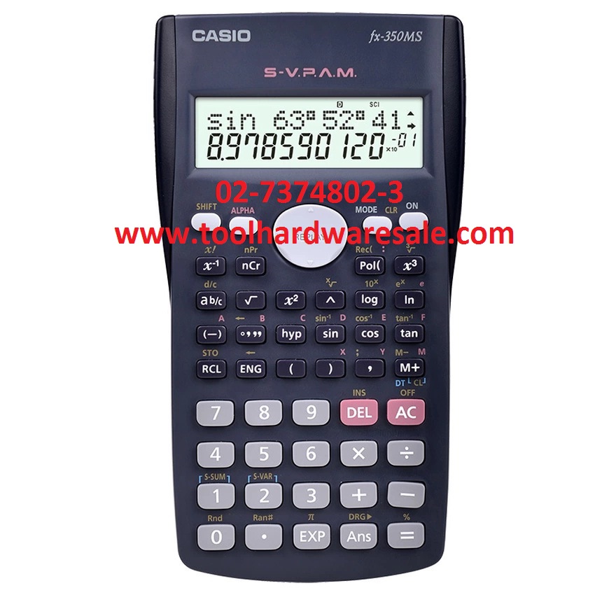 เครื่องคิดเลข CASIO FX 350 ms ของแท้ เครื่องคำนวณ 240 ฟังชั่น ของแท้ ราคา359บาท
