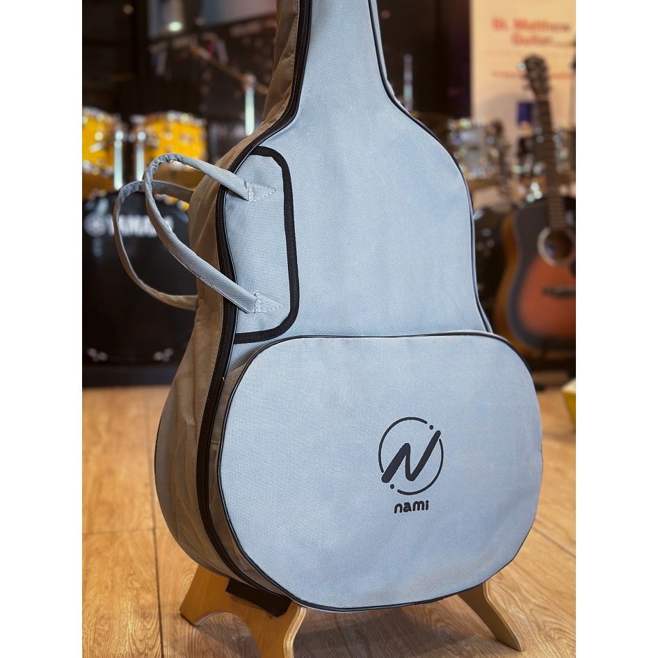กระเป๋ากีต้าร์โปร่ง Nami ใส่ได้ถึงขนาด 41 นิ้ว สีเทา กระเป๋ากีต้าร์ มีชองใส่ของ มีหูหิ้ว/สะพายหลัง