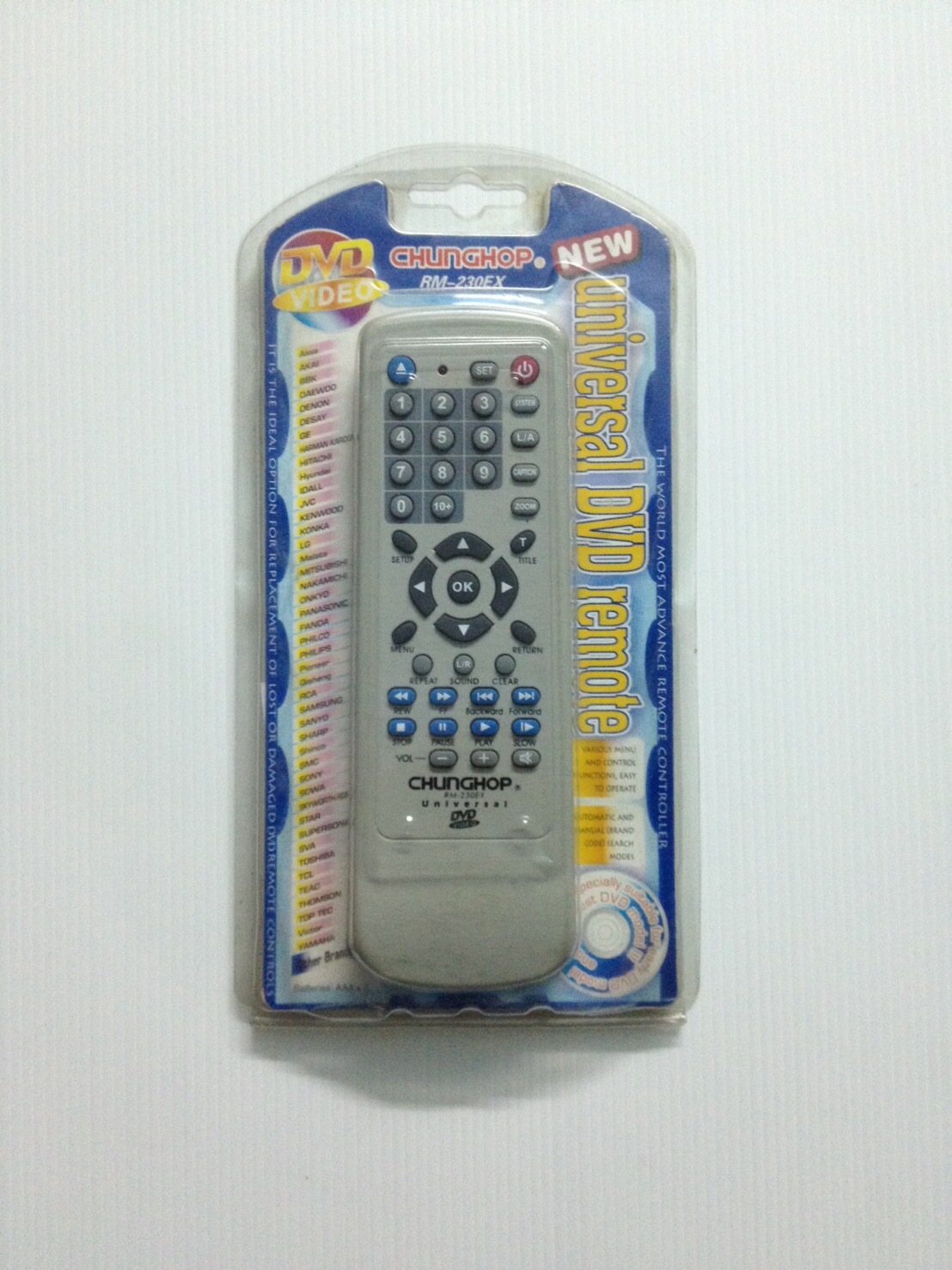 ​รีโมทดีวีดี DVD รวมรุ่น ​RM-230E