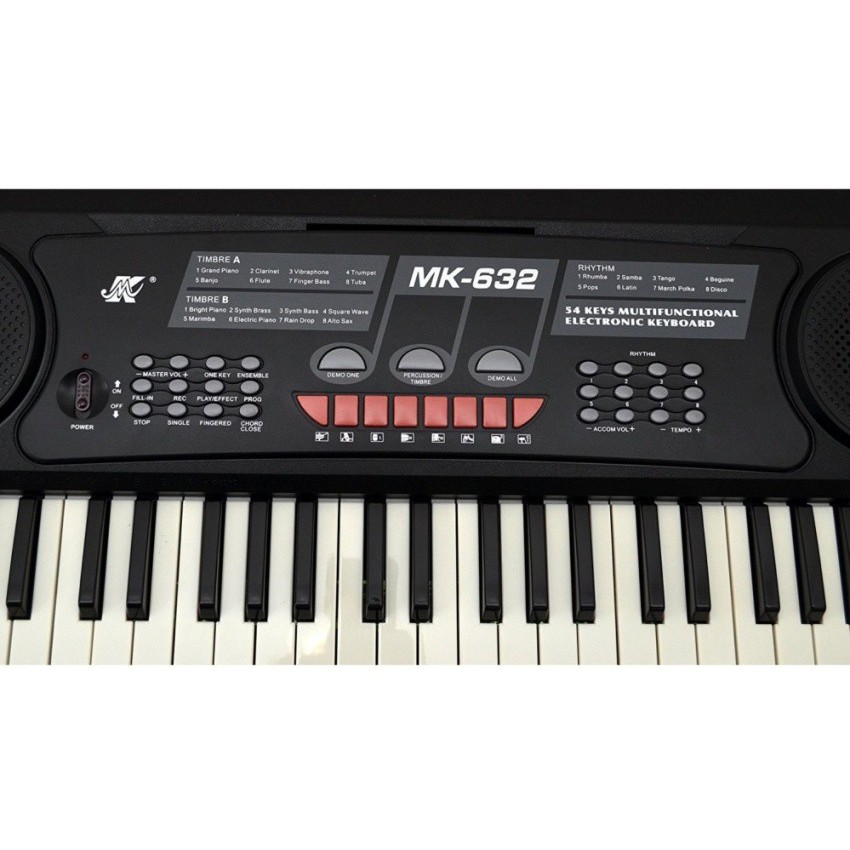 [ประกันศูนย์ไทย🔥] คีย์บอร์ด MK-632 มาตรฐานเสียงเปียโน 16 Timbres / 8 Rhythms / 8 Percussions Keyboard คีย์บอร์ด