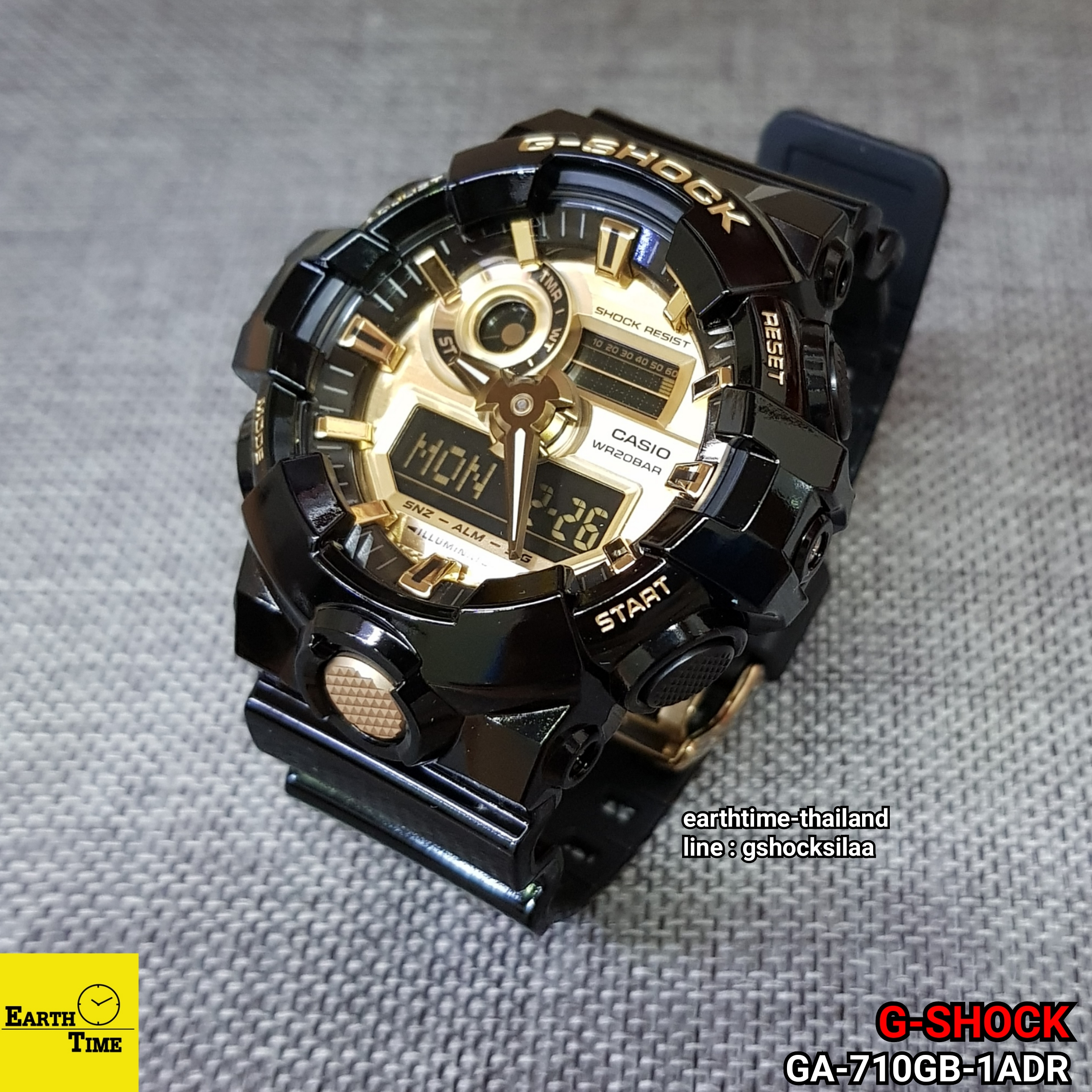 G-Shock ของใหม่แท้100% รับประกัน 1 ปี GA-710GB-1ADR