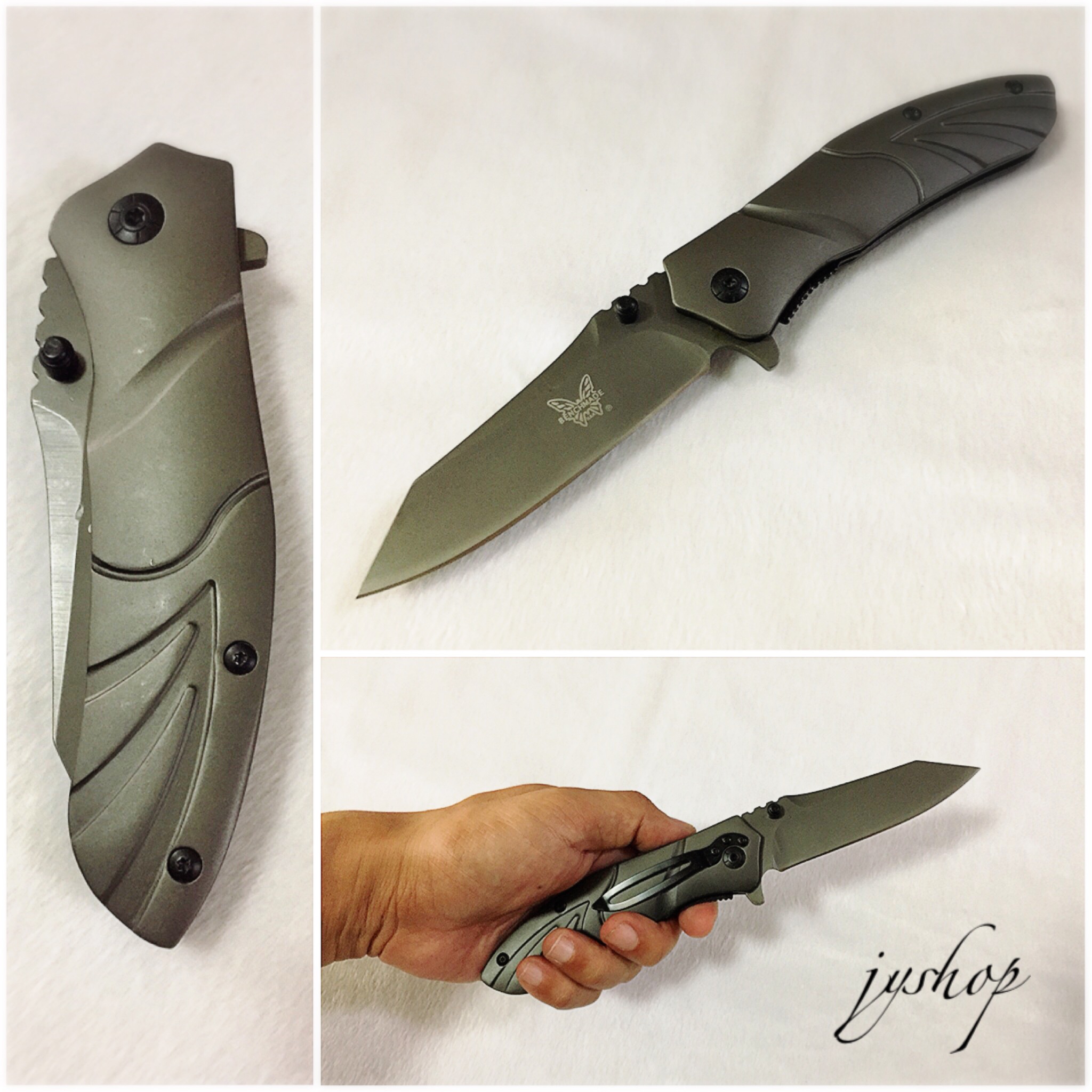 มีดพับ Benchmade ด้ามเทา