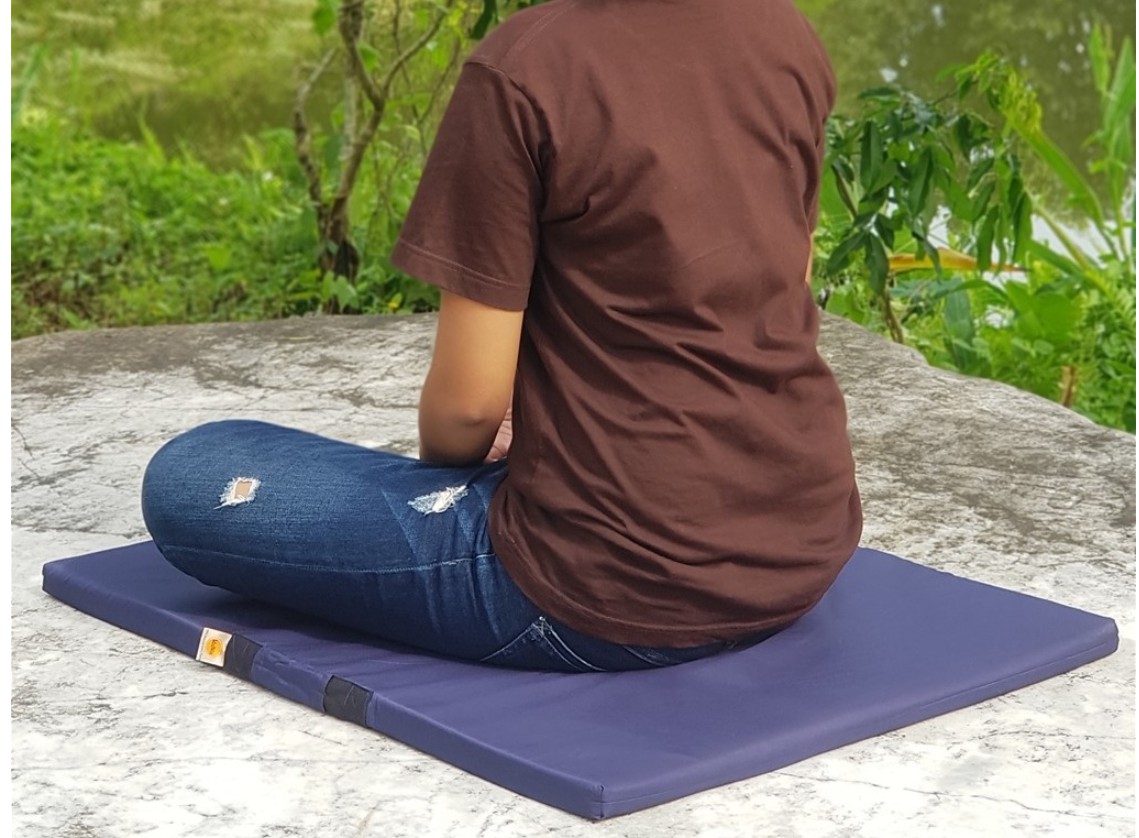 เบาะนั่งสมาธิยางพาราแท้ standard -M ขนาด 60x80x3 ซม.