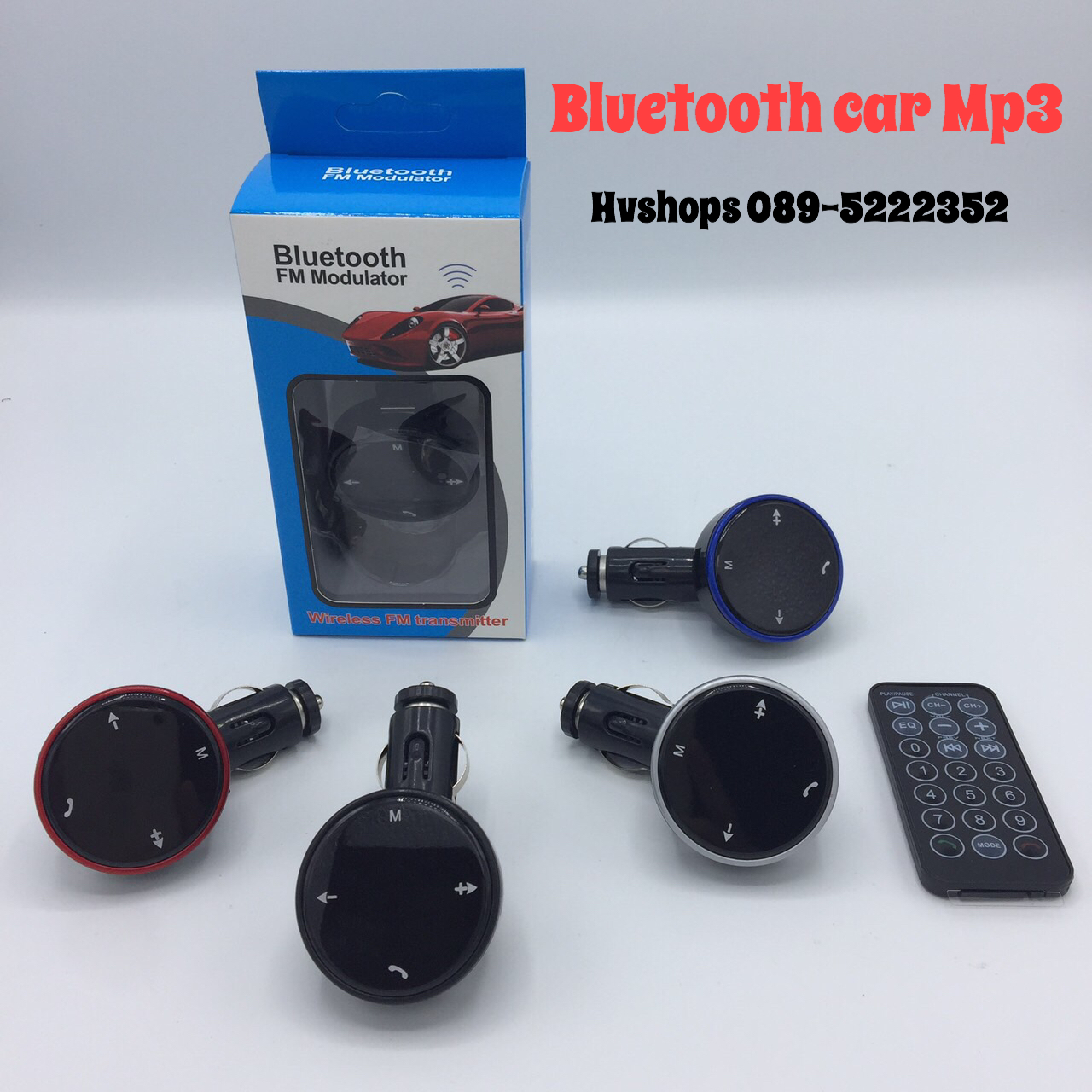 Bluetooth Handsfree Car Kit ทรงกลม