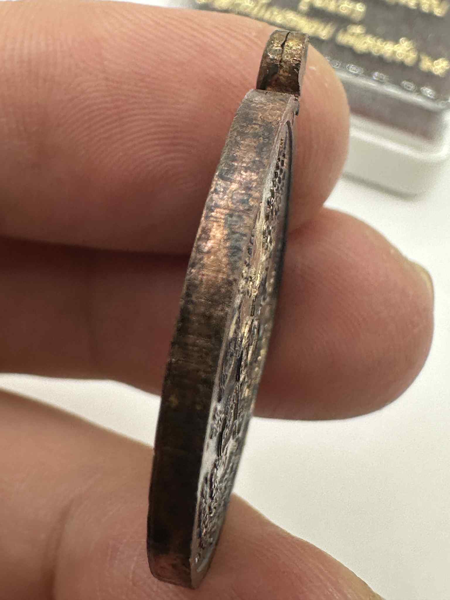 43.เหรียญเนื้อนวะหน้ากากเงิน CODE:192 พ่อพรายกระซิบ รุ่นแรก คนดีผีคุ้ม อาจารย์ดอย เมืองตรัง สำนักอาจารย์เณรดอย จังหวัดตรัง ปี 2565