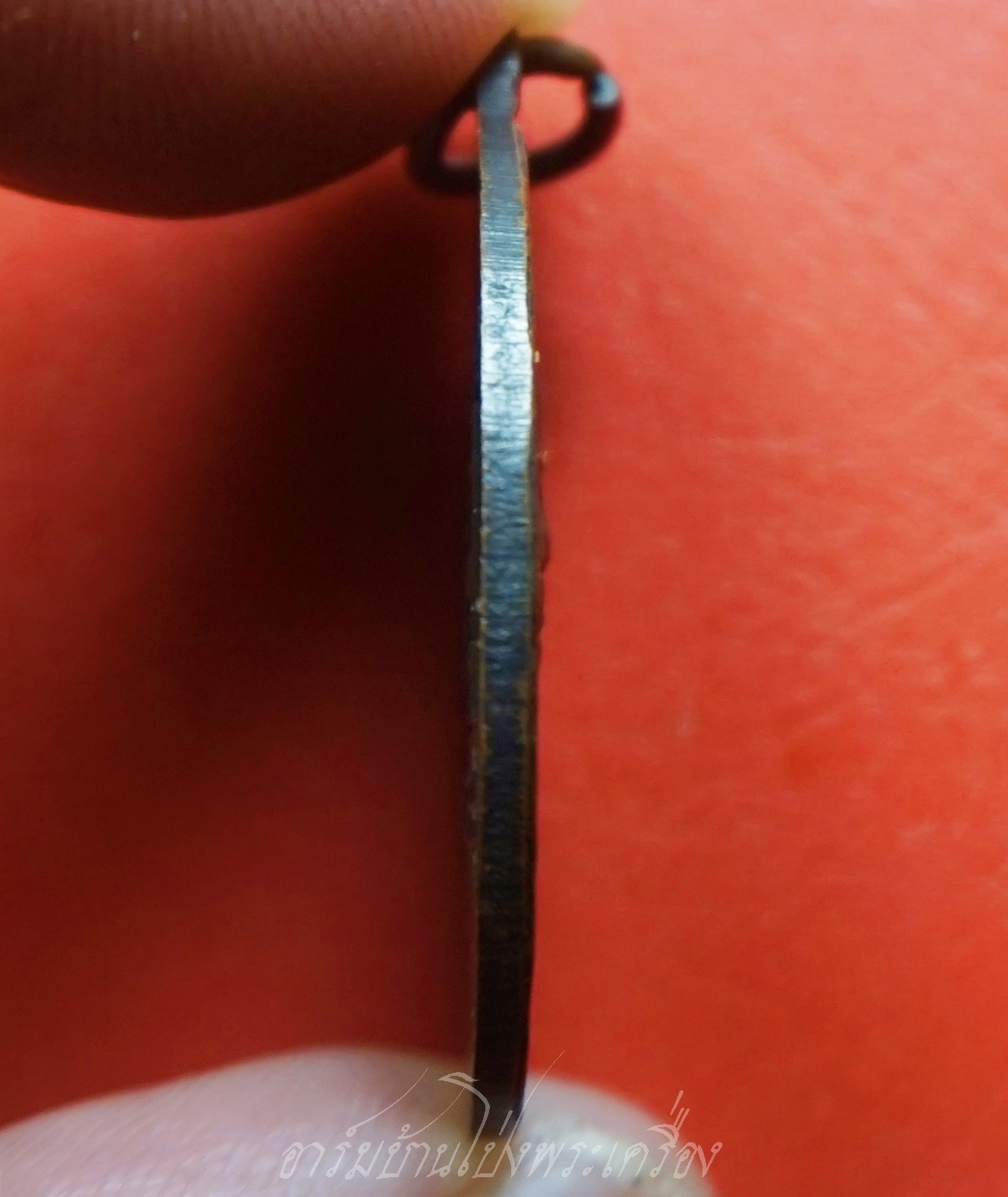 พระครูสังฆรักษ์เทศ วรเทโส(หลวงพ่อเทศ) วัดหนองกระทุ่ม รุ่นแรก ปี๒๕๑๓ พิมพ์หน้าแก่ เนื้อทองแดงรมดำ(องค์ที่7)