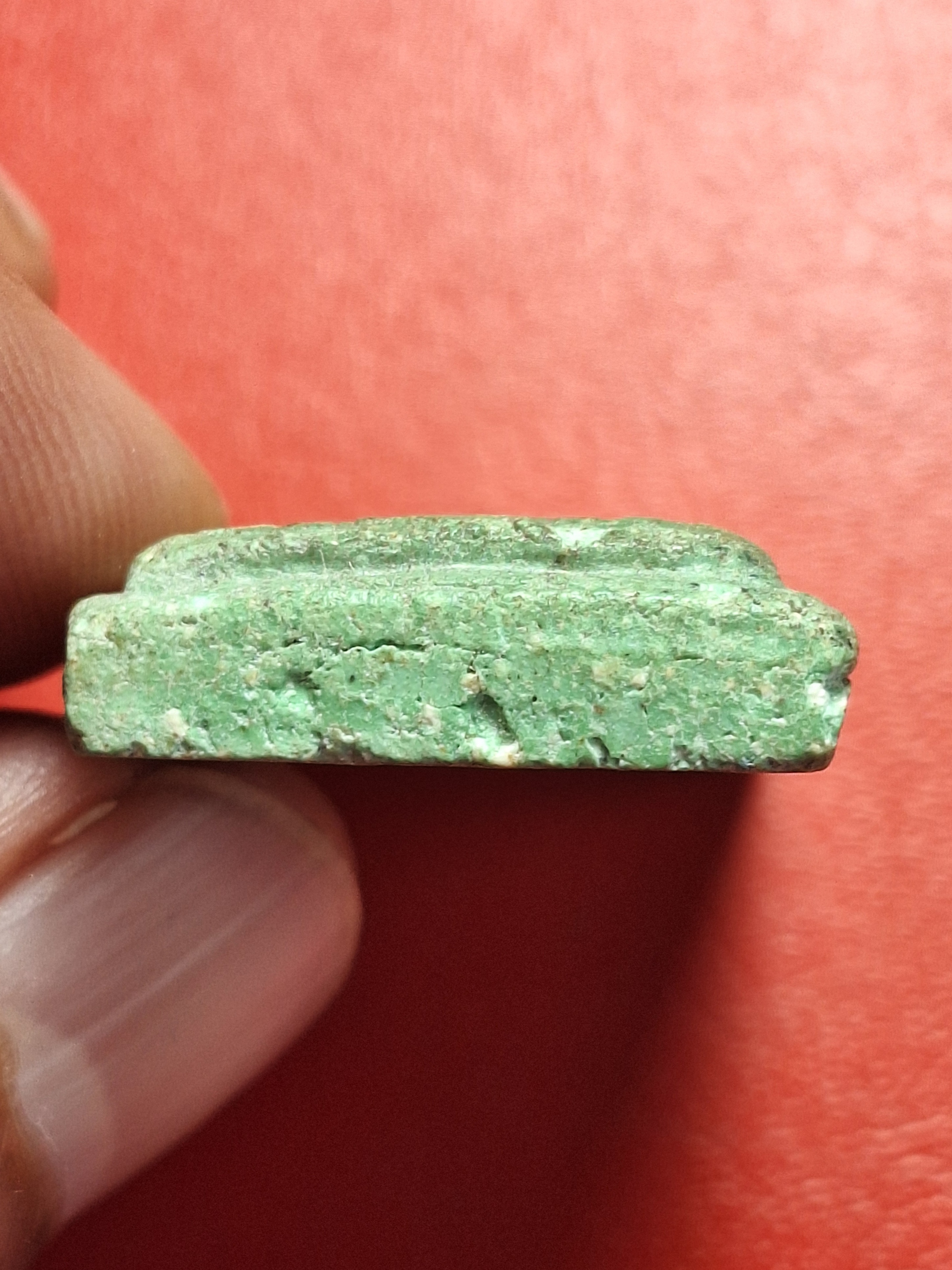 พระแก้วมรกต วัดบ้านโป่ง ปี๒๕๐๙ พิมพ์สี่เหลี่ยม เนื้อเขียว(องค์ที่5)