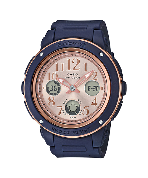 Baby-G Navy & Brown Series ของใหม่แท้100% รับประกัน 1 ปี BGA-150PG-2B1