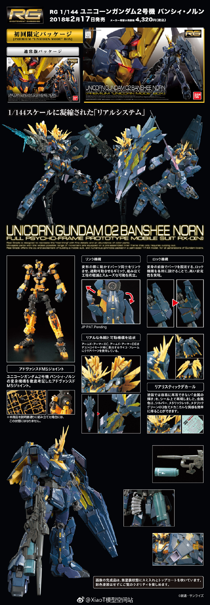(Bandai) RG1/144 Unicorn Gundam 02 Banshee Norn