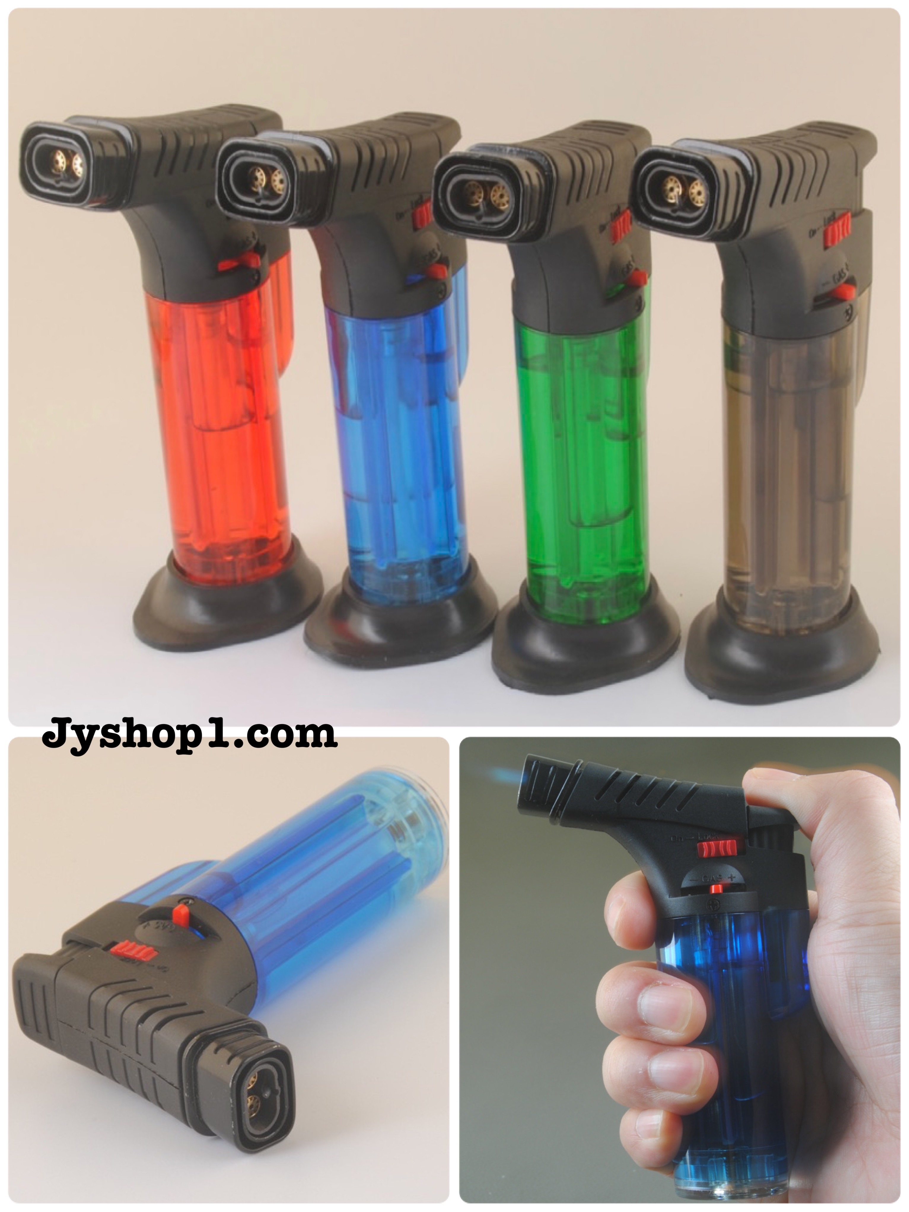 ไฟแช็ค ไฟฟู่ 2 ท่อ รุ่น QL002 พร้อมส่ง ราคาถูก