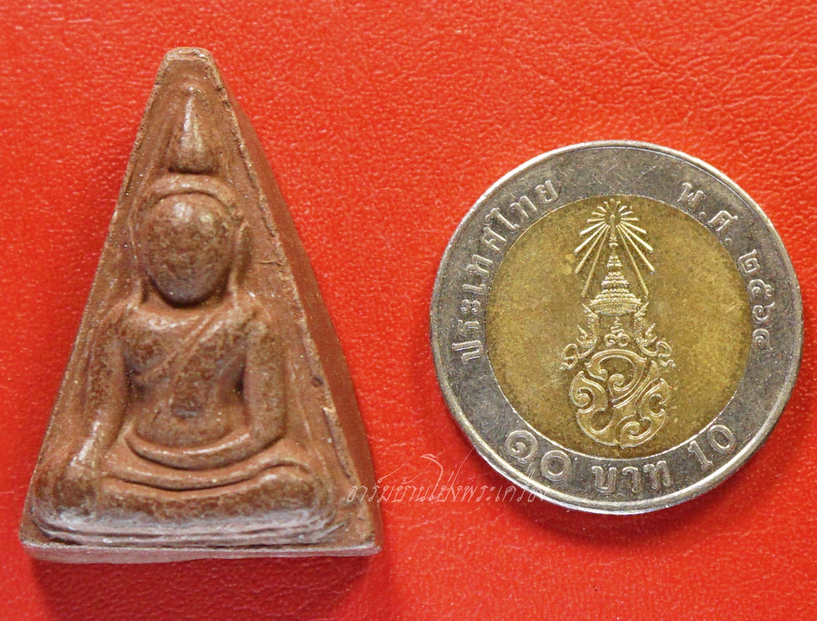 หลวงปู่ม่วง วัดยางงาม พระผงนางพญา สีน้ำตาล(องค์ที่1)