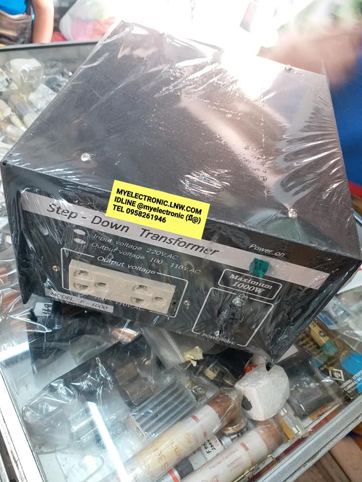 ขาย หม้อแปลง110V1000W รุ่นF1000 หม้อแปลง220Vแปลงไฟเป็น110V1000W รุ่นF1000 ยี่ห้อSIAM NEONLINE ยี่ห้อสยามนีออน ราคาตัวล่ะ บาท