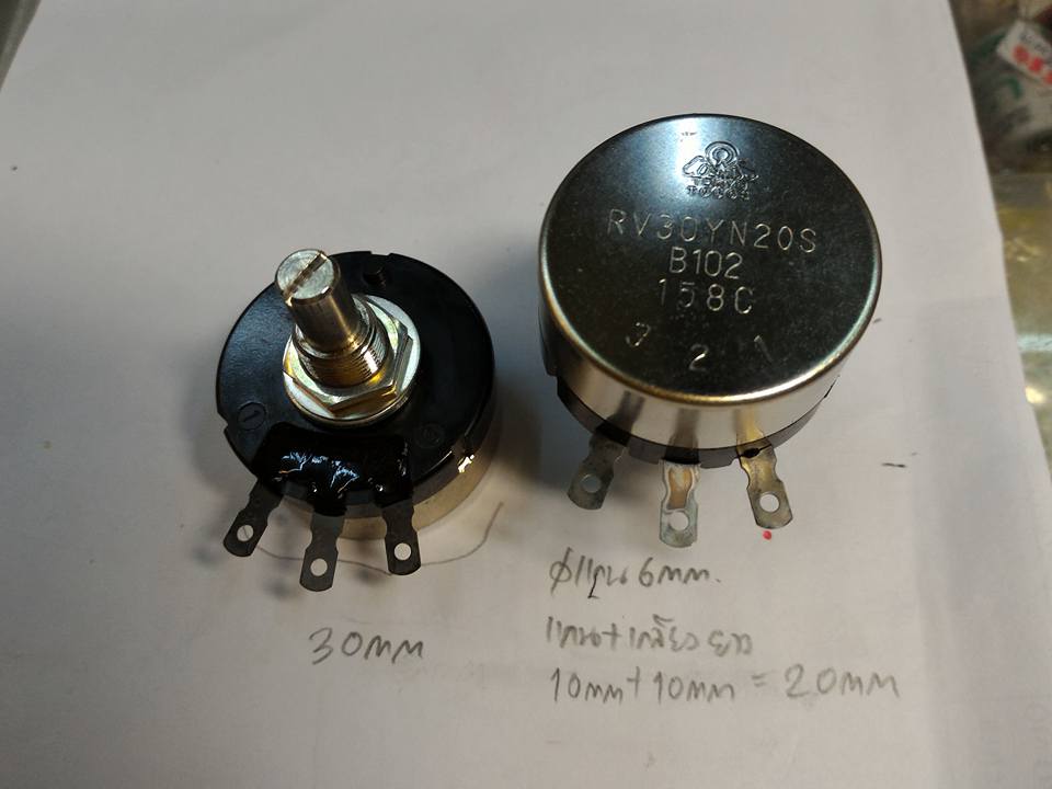 ขาย โวลุ่ม1K1W โวลุ่ม RV30YN20S B102 ยี่ห้อ COSMO RV30YN20SB102 RV30YN 20S B102 1K โวลุ่ม1K 1WATT 1วัตค ของญี่ปุ่นแท้ JAPAN ของแท้ ราคา ตัวละ . . . . . หน่วย บาท