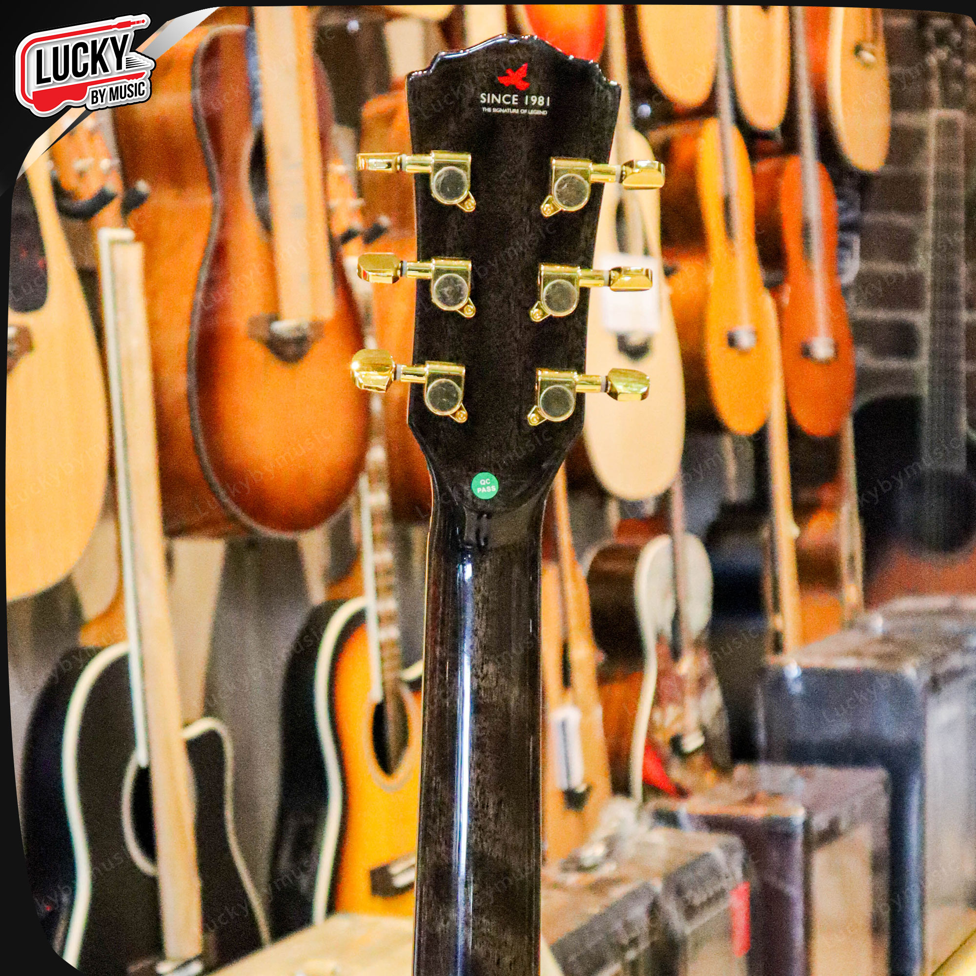 กีตาร์โปร่ง คาราบาว Carabao รุ่น CG40 BLK ทรงเต็ม เสียงเปิด กังวาน แถมฟรี ปิ๊ก4อัน ประแจ คู่มือ