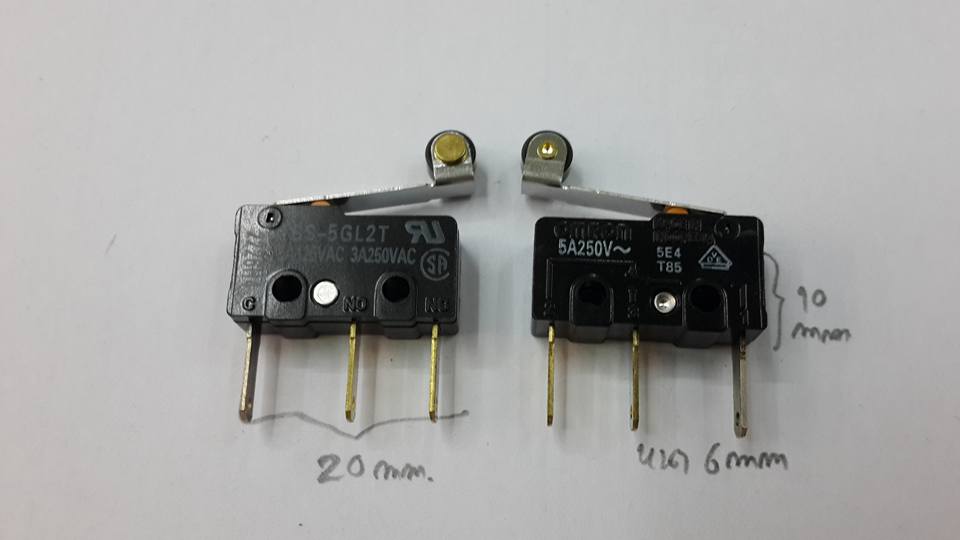 SS-5GL2T ไมโครสวิทช์OMRON MICROSWICTHตัวเล็ก3ขา5A125VAC3A250VAC