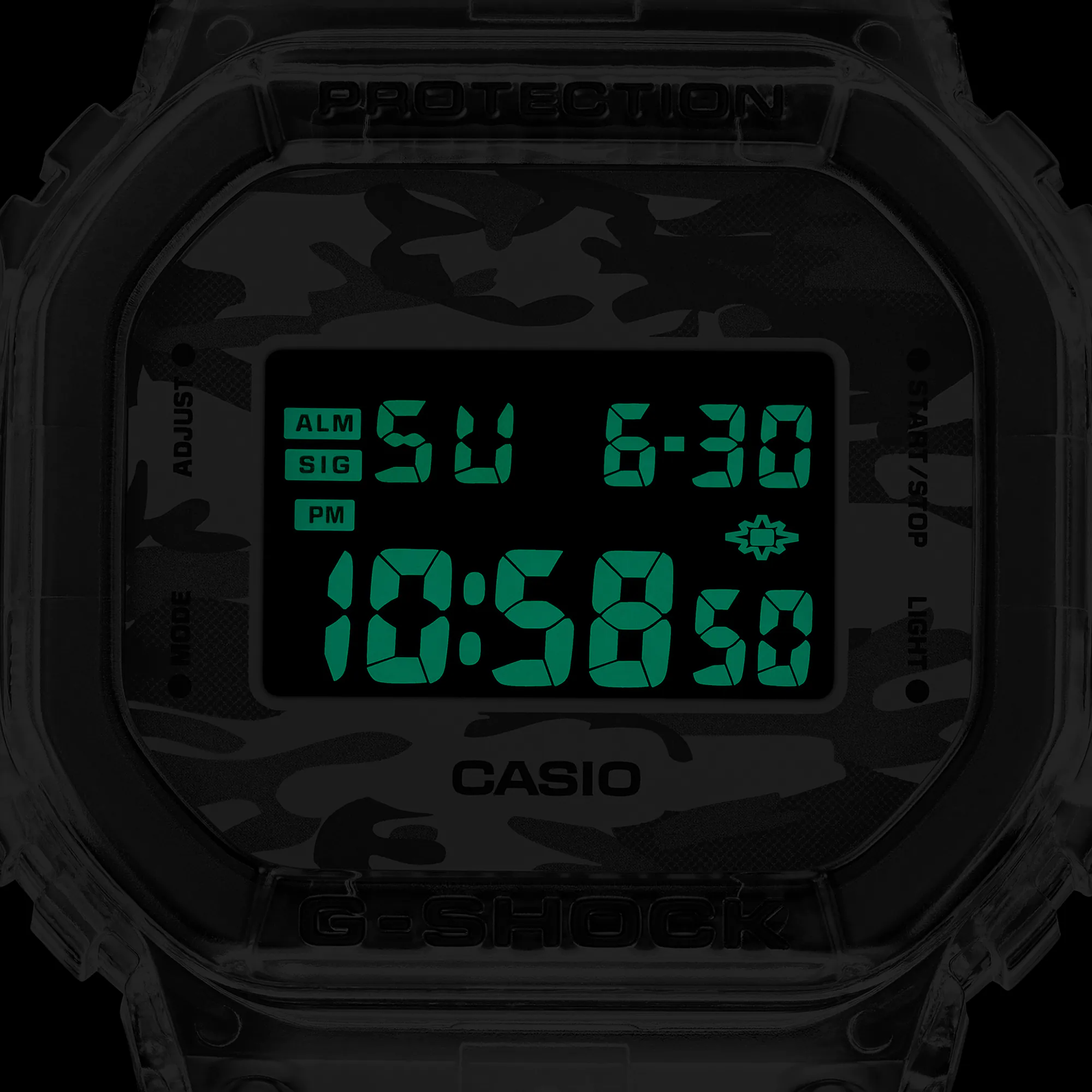 DW-5600SKC-1 l Skeleton + Camouflage Series l G-SHOCK