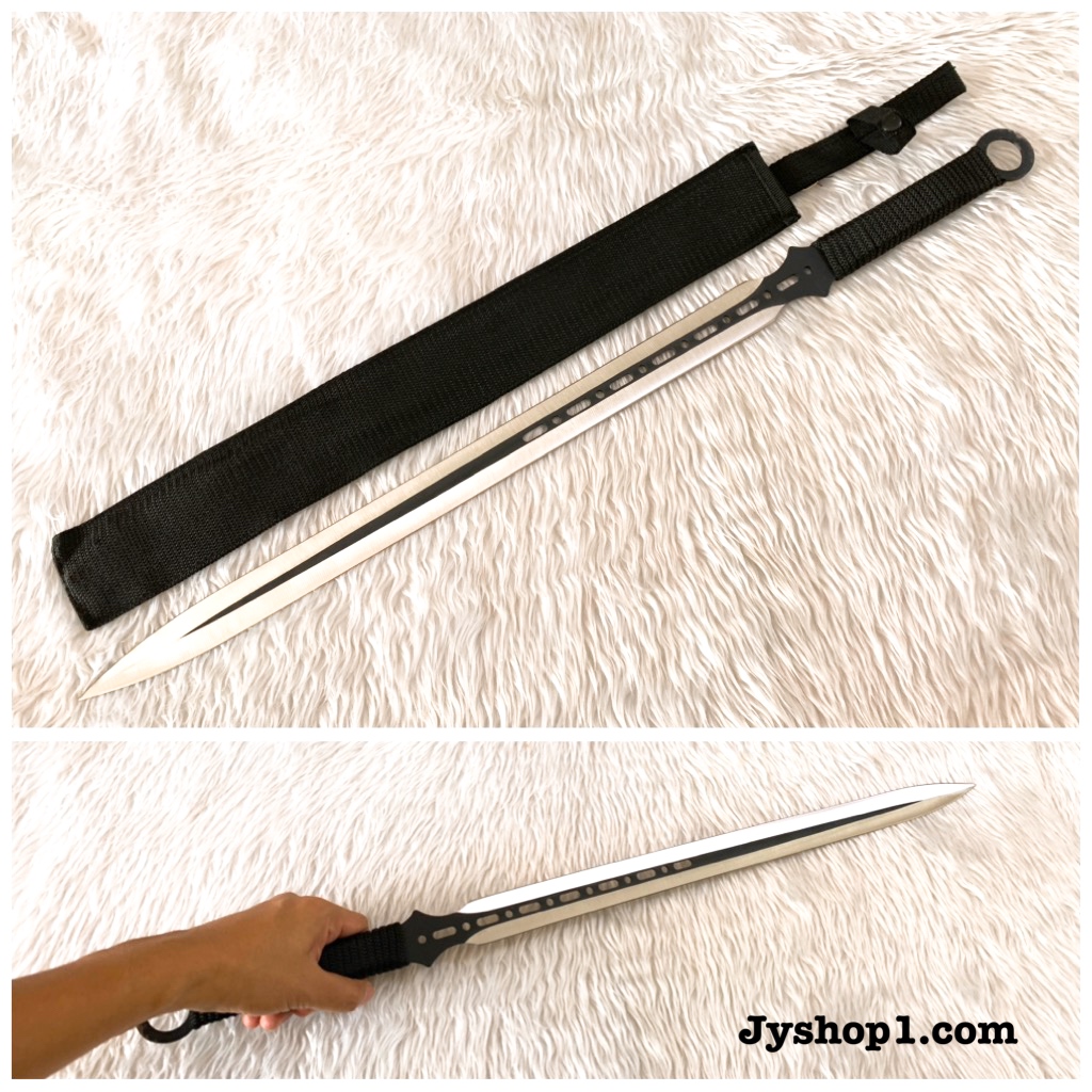 มีดยาว มีดเดินป่า สองคม Coldsteel Conqueror สีดำ