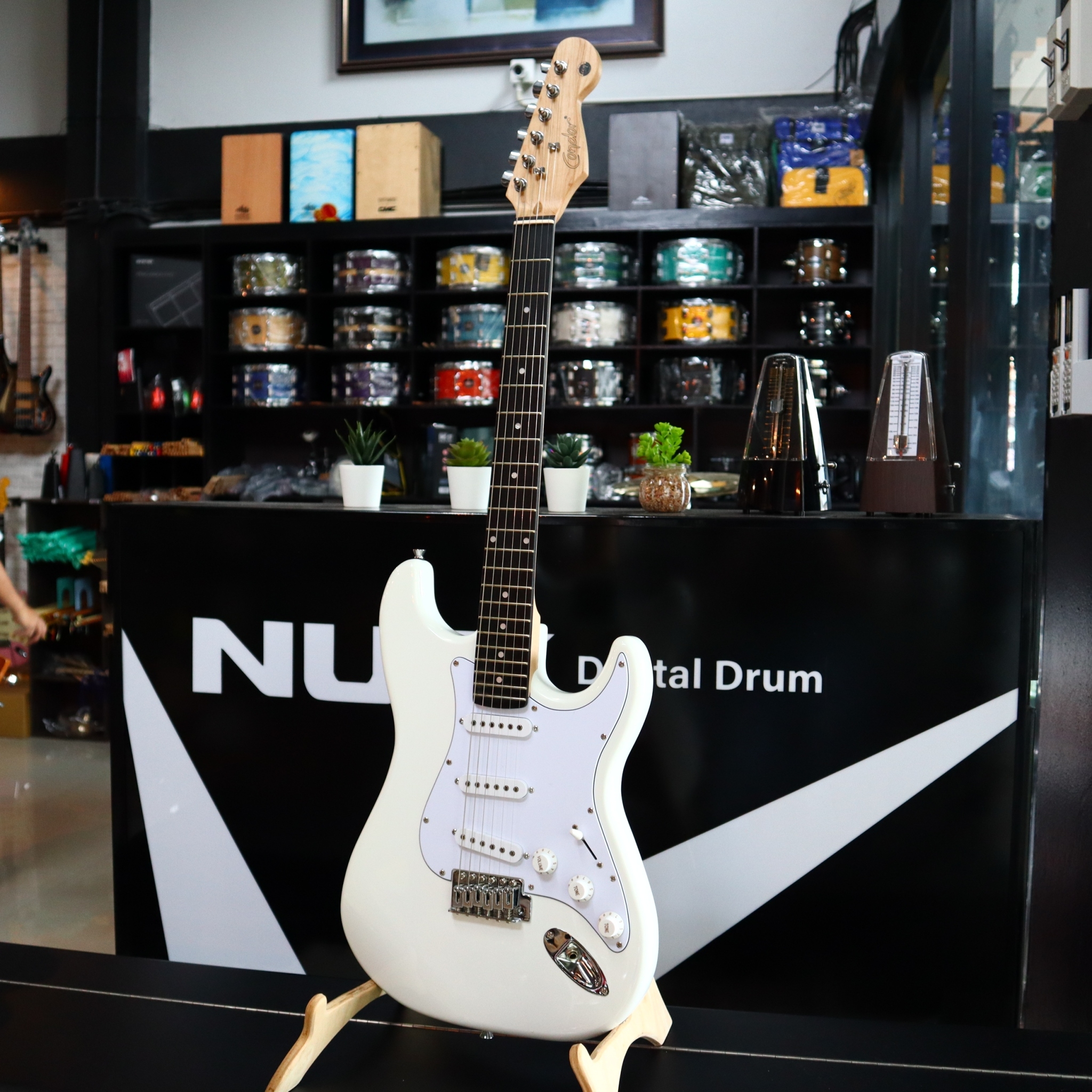 ✅(มีประกัน) Condor กีตาร์ไฟฟ้า CRX10 แบรนด์ Brazil กีต้าร์ไฟฟ้า ปิ๊กอัพ SSS จับคู่แอมป์ 10 W. พร้อมเสียงแตก เลือกสีได้