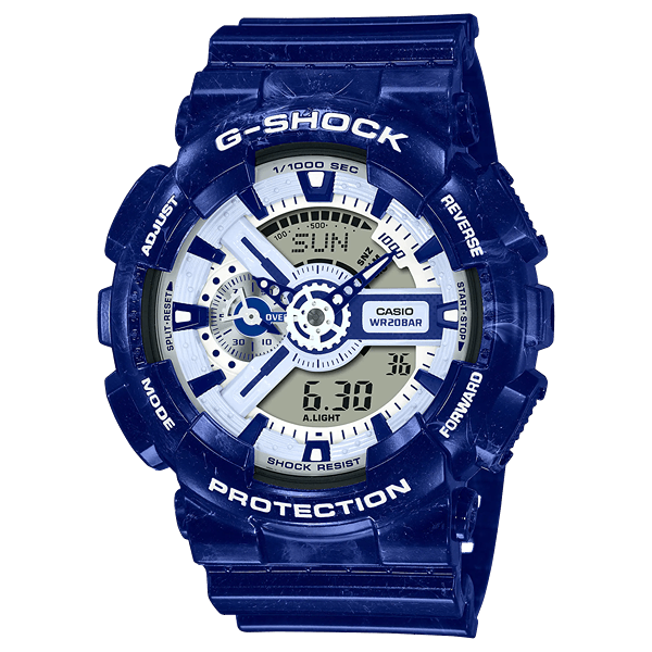GA-110BWP-2A l Blue and White Porcelain G-Shock Series l G-SHOCK