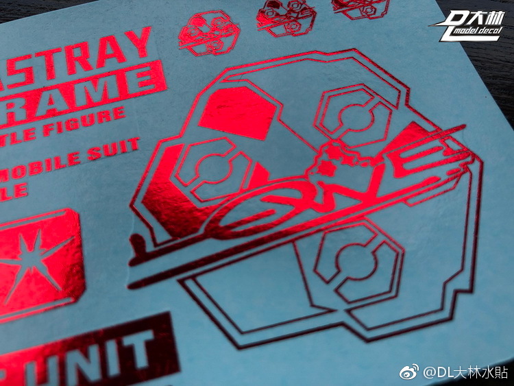 Decal D806 Base Astray Red Frame Fight Unit Ver.MB สีโลหะ ยี่ห่อ DL-model