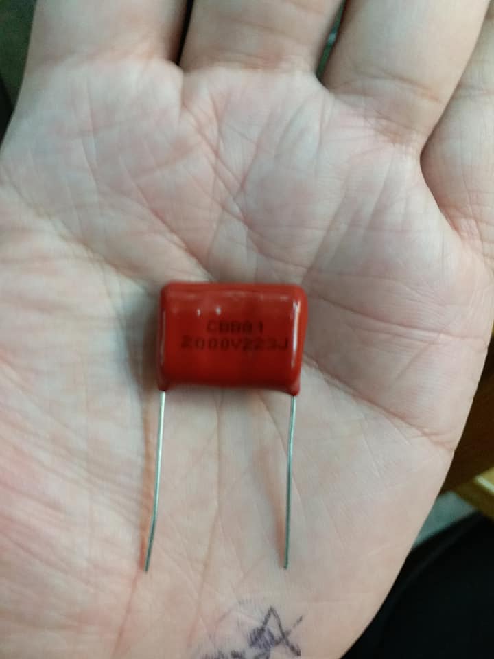 C0.022UF2000V Cไมล่าร์223J2000VชนิดMYLAR CAPACITERราคาตัวล่ะ